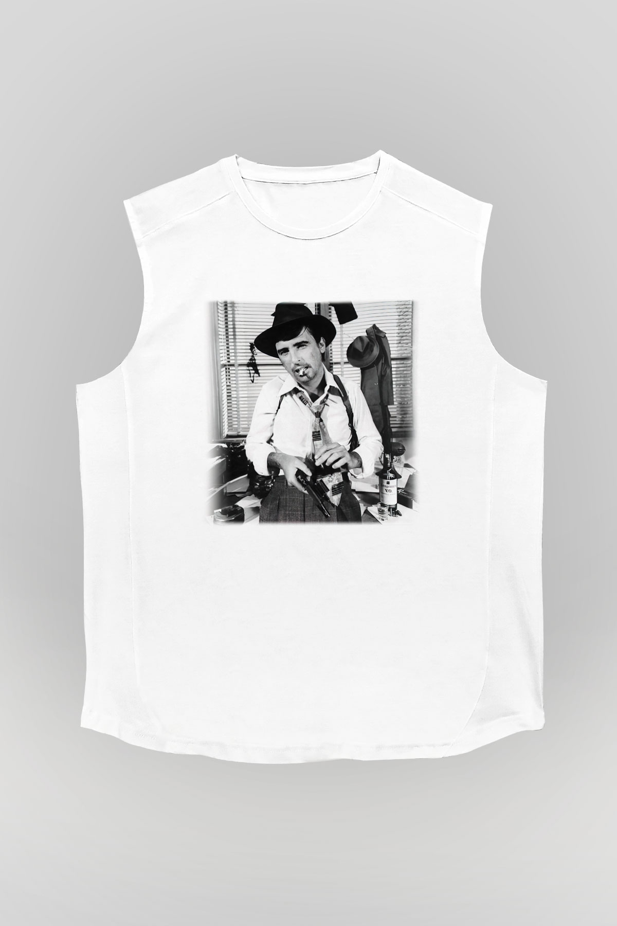 Alice Cooper Beyaz Unisex Kolsuz Tişört