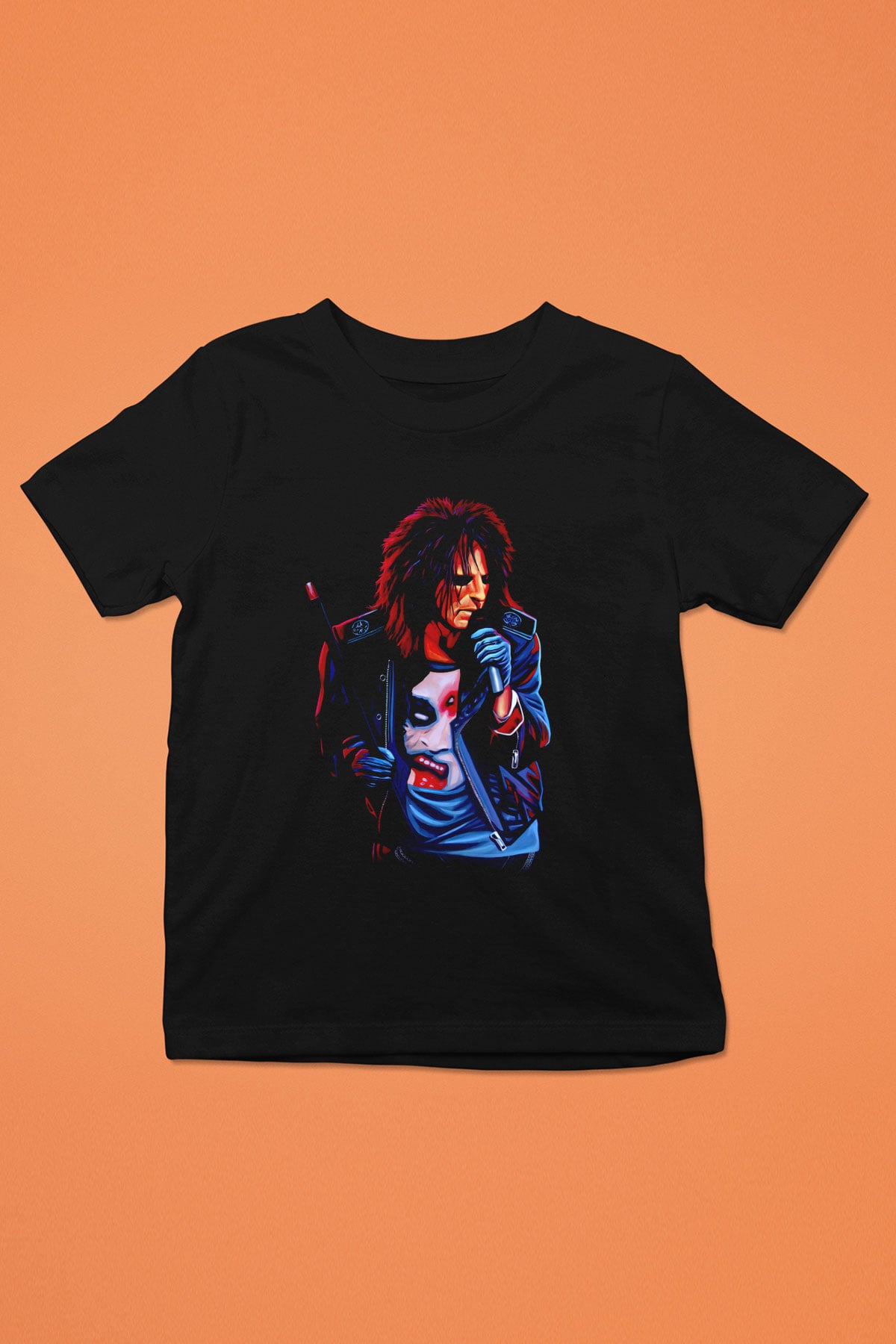 Alice Cooper Siyah Unisex Çocuk Tişört