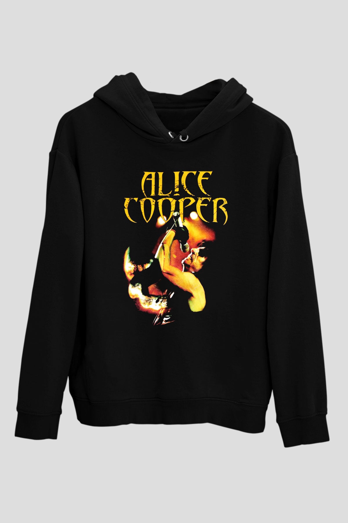 Alice Cooper Siyah Unisex Hoodie