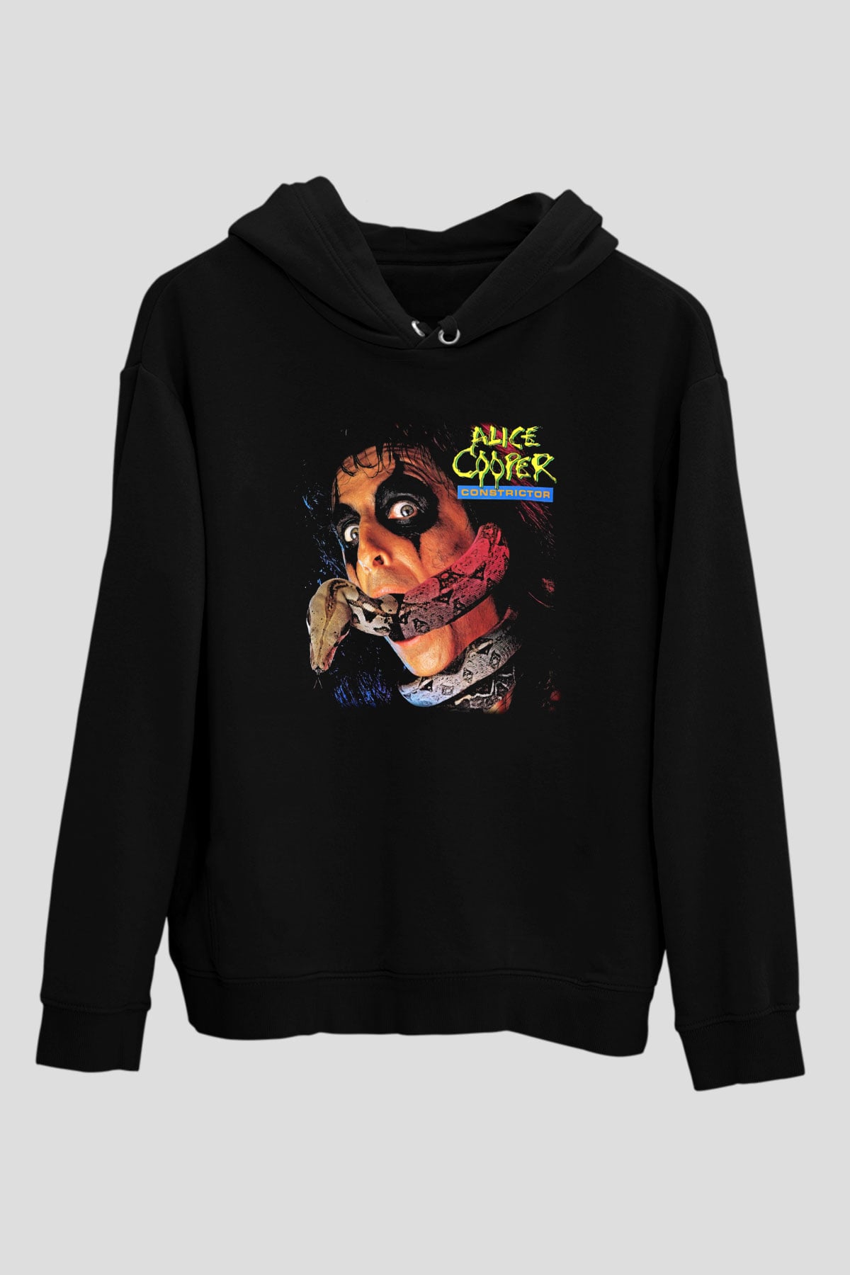 Alice Cooper Siyah Unisex Hoodie