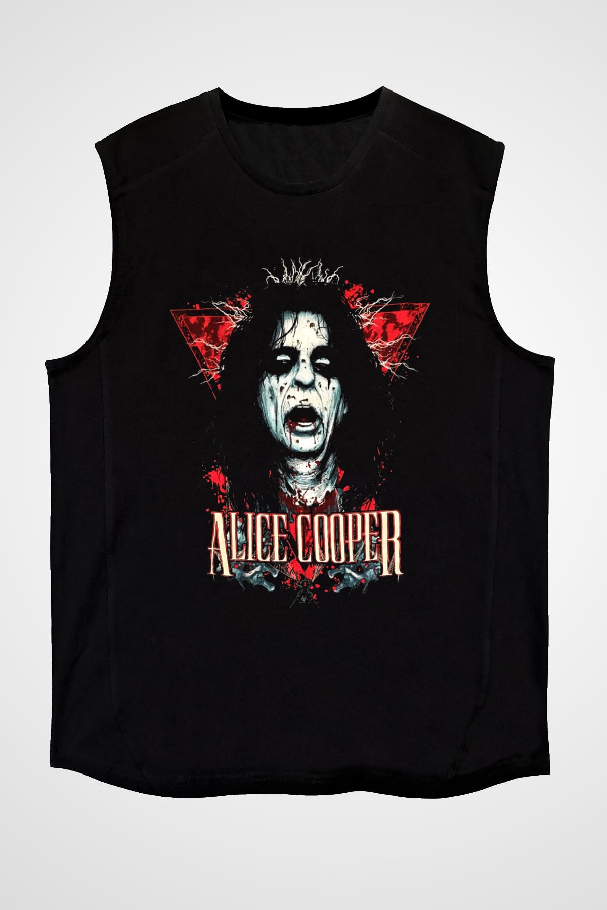 Alice Cooper Siyah Unisex Kolsuz Tişört