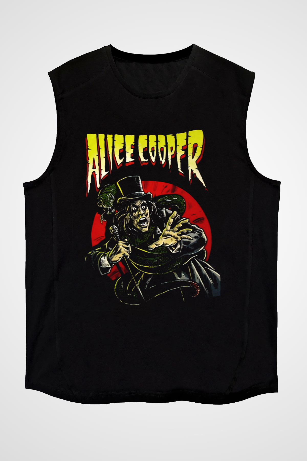 Alice Cooper Siyah Unisex Kolsuz Tişört