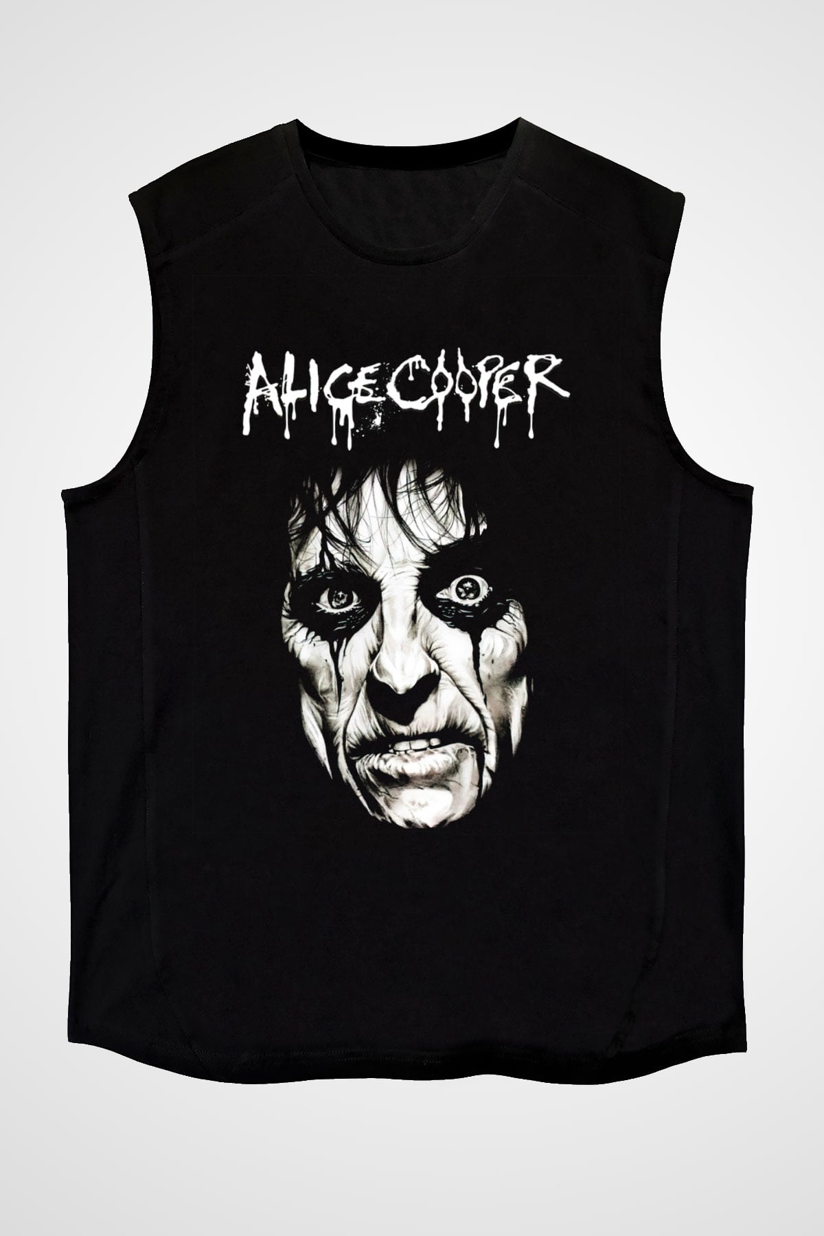 Alice Cooper Siyah Unisex Kolsuz Tişört