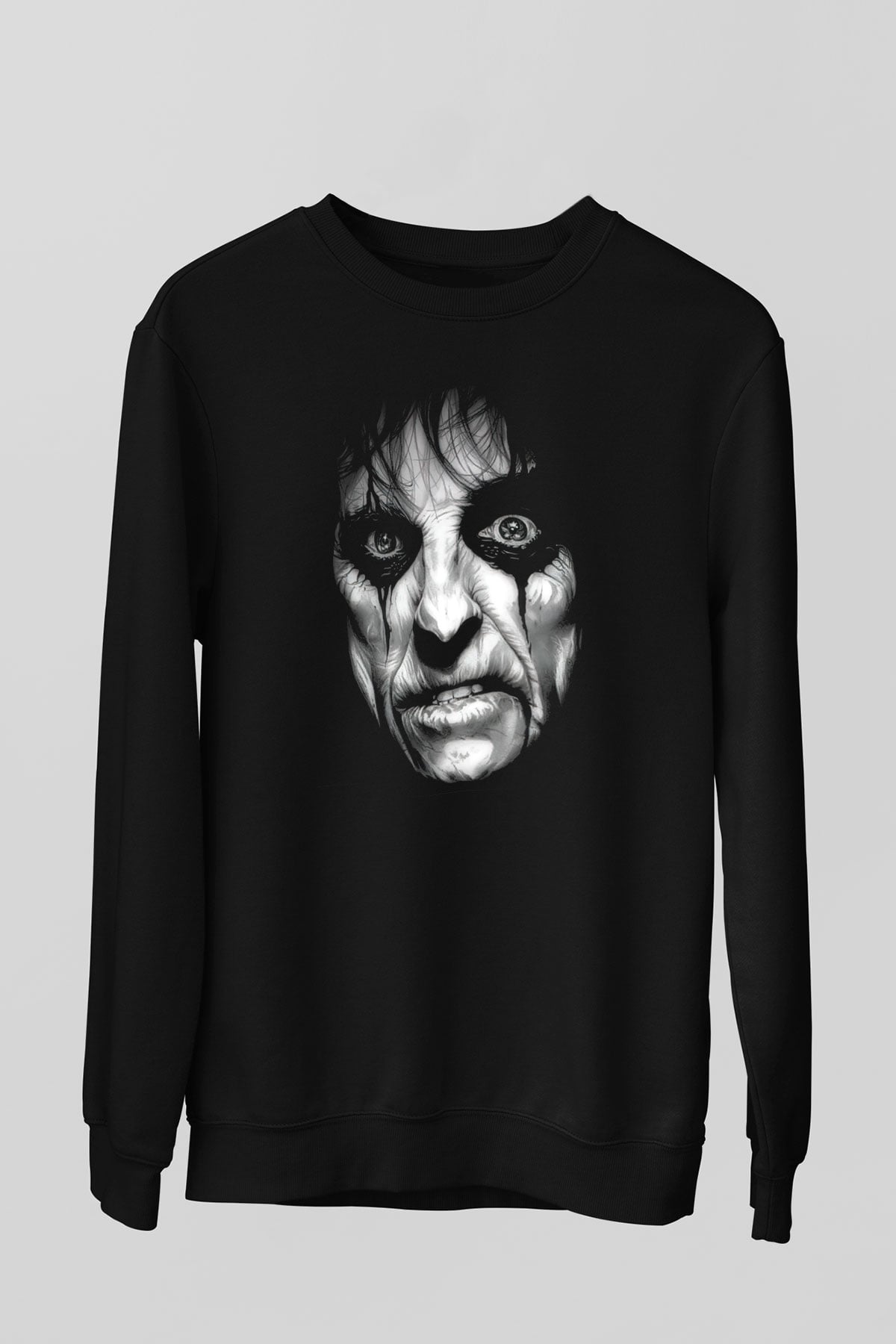 Alice Cooper Siyah Unisex Sweatshirt