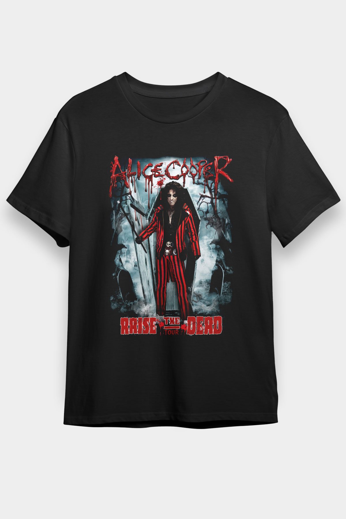 Alice Cooper Black Unisex Tee - STREETWEAR