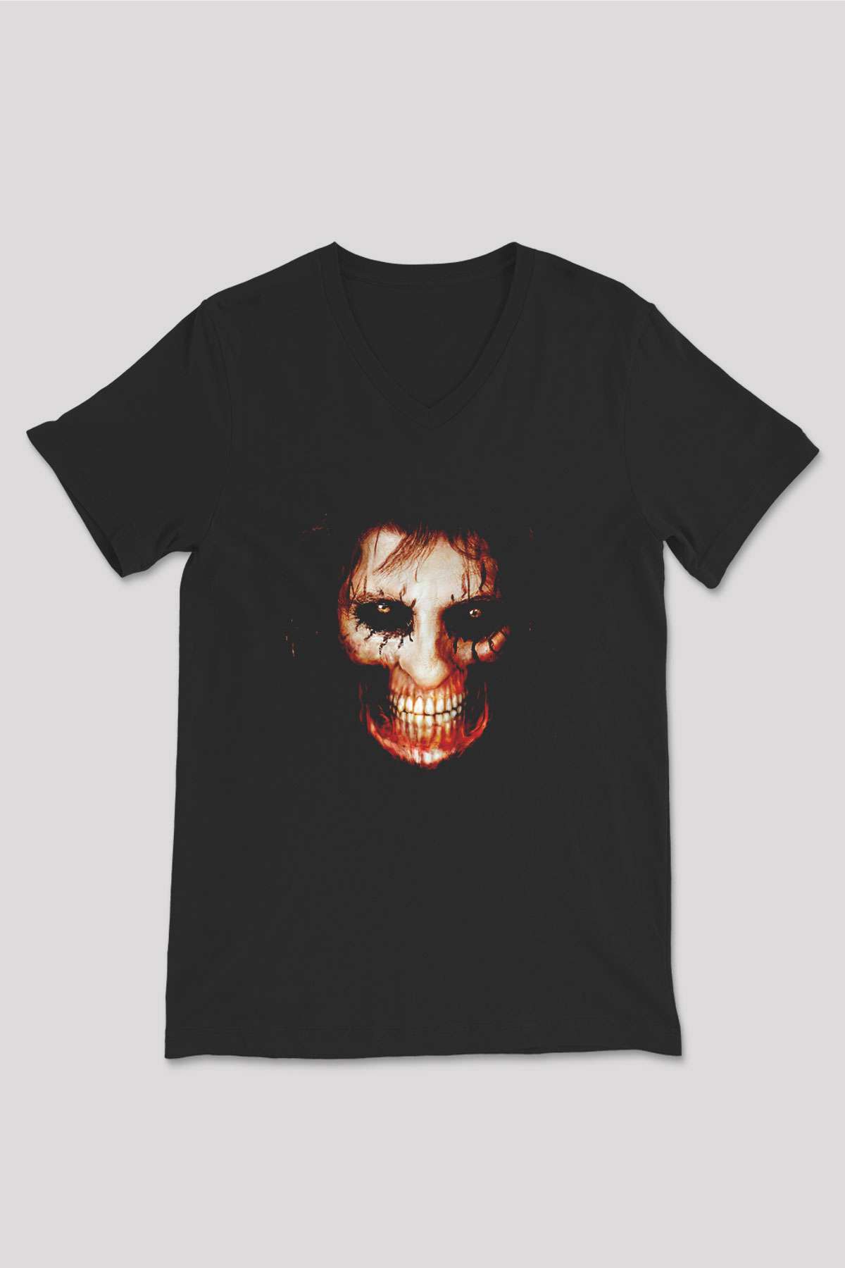 Alice Cooper Siyah Unisex V Yaka Tişört