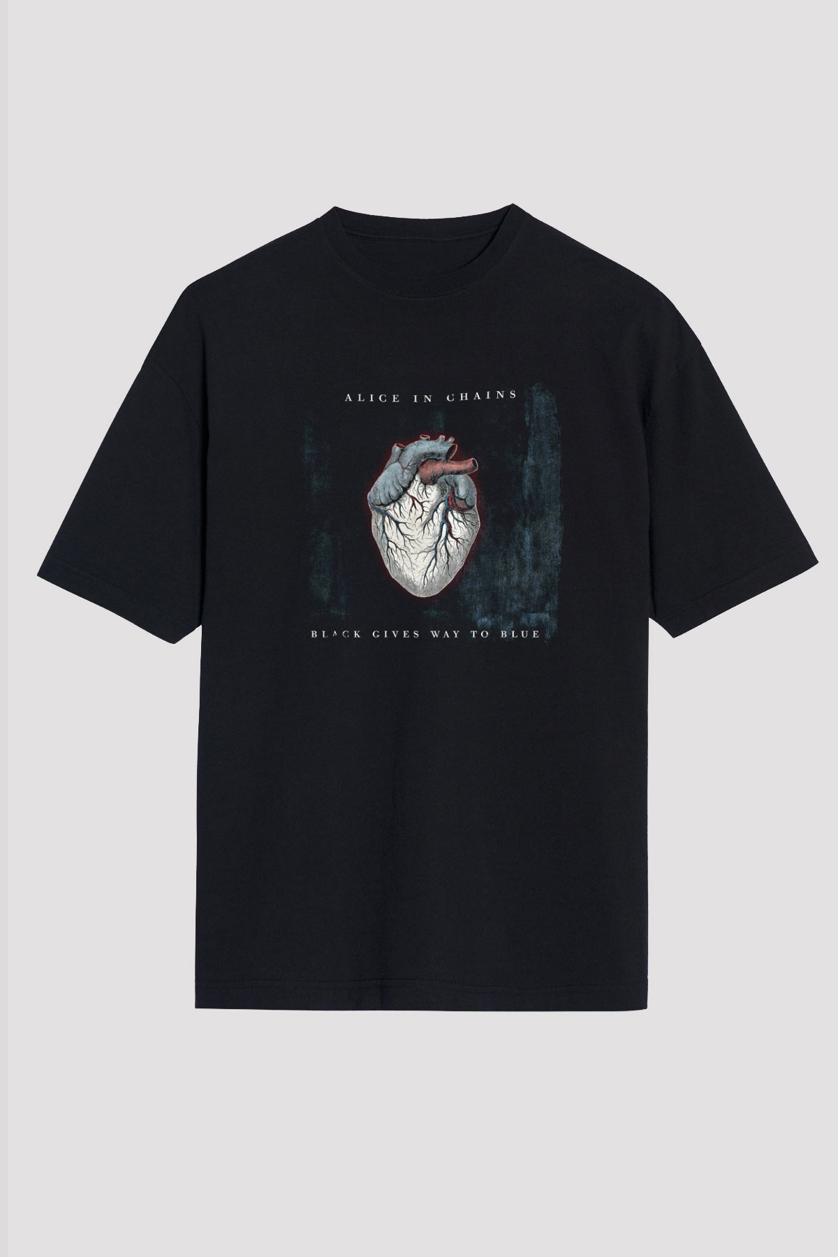 Alice in Chains Baskılı Unisex Siyah Oversize Tişört