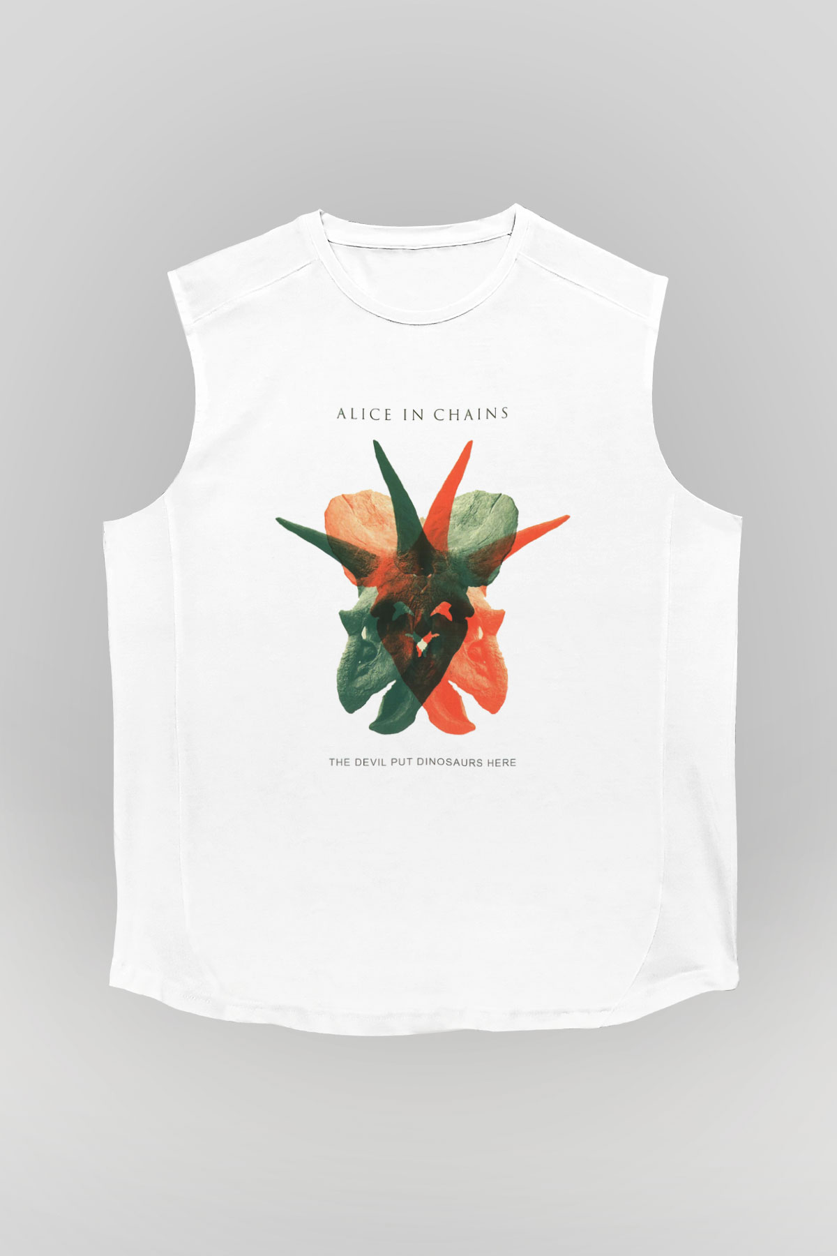 Alice in Chains Beyaz Unisex Kolsuz Tişört
