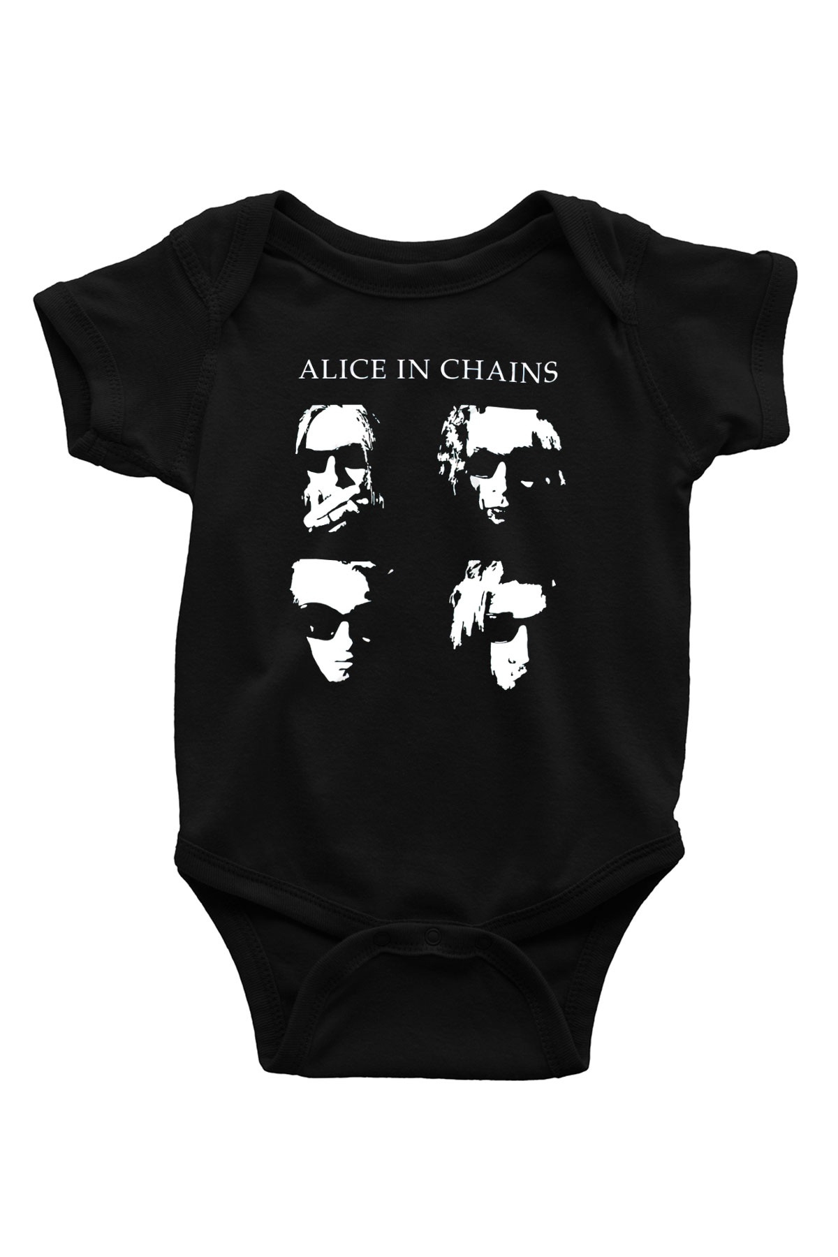 Alice in Chains Siyah Bebek Body - Zıbın