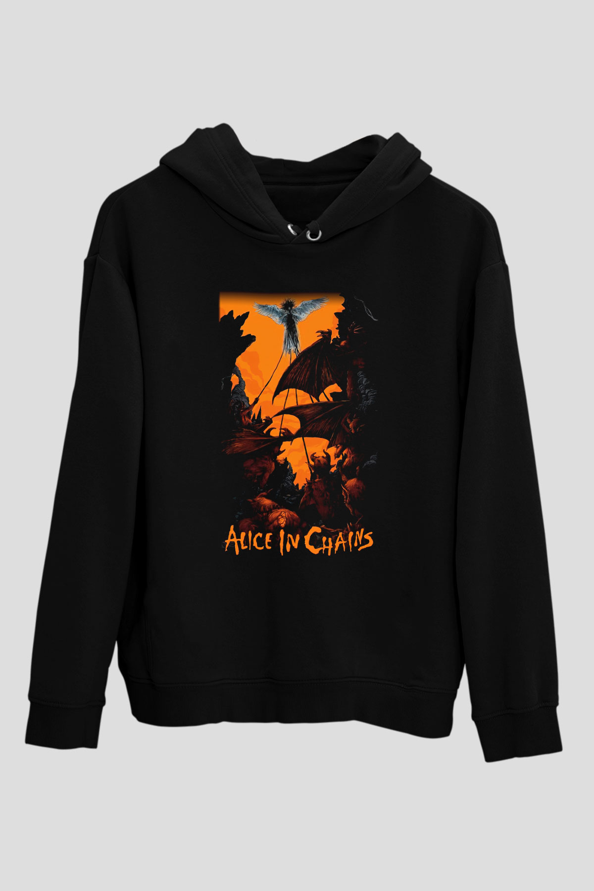 Alice in Chains Siyah Unisex Hoodie