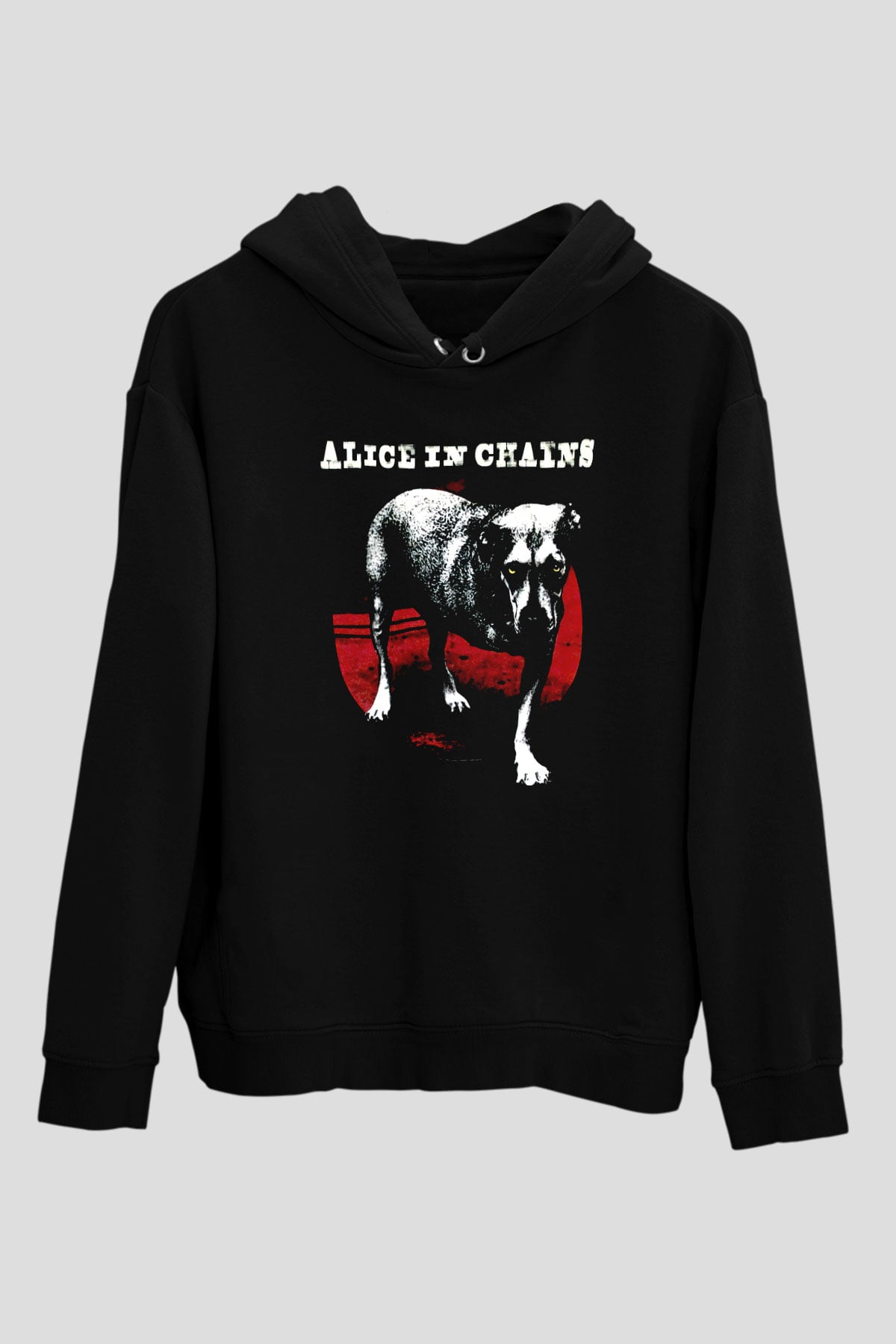 Alice in Chains Siyah Unisex Kapüşonlu Sweatshirt