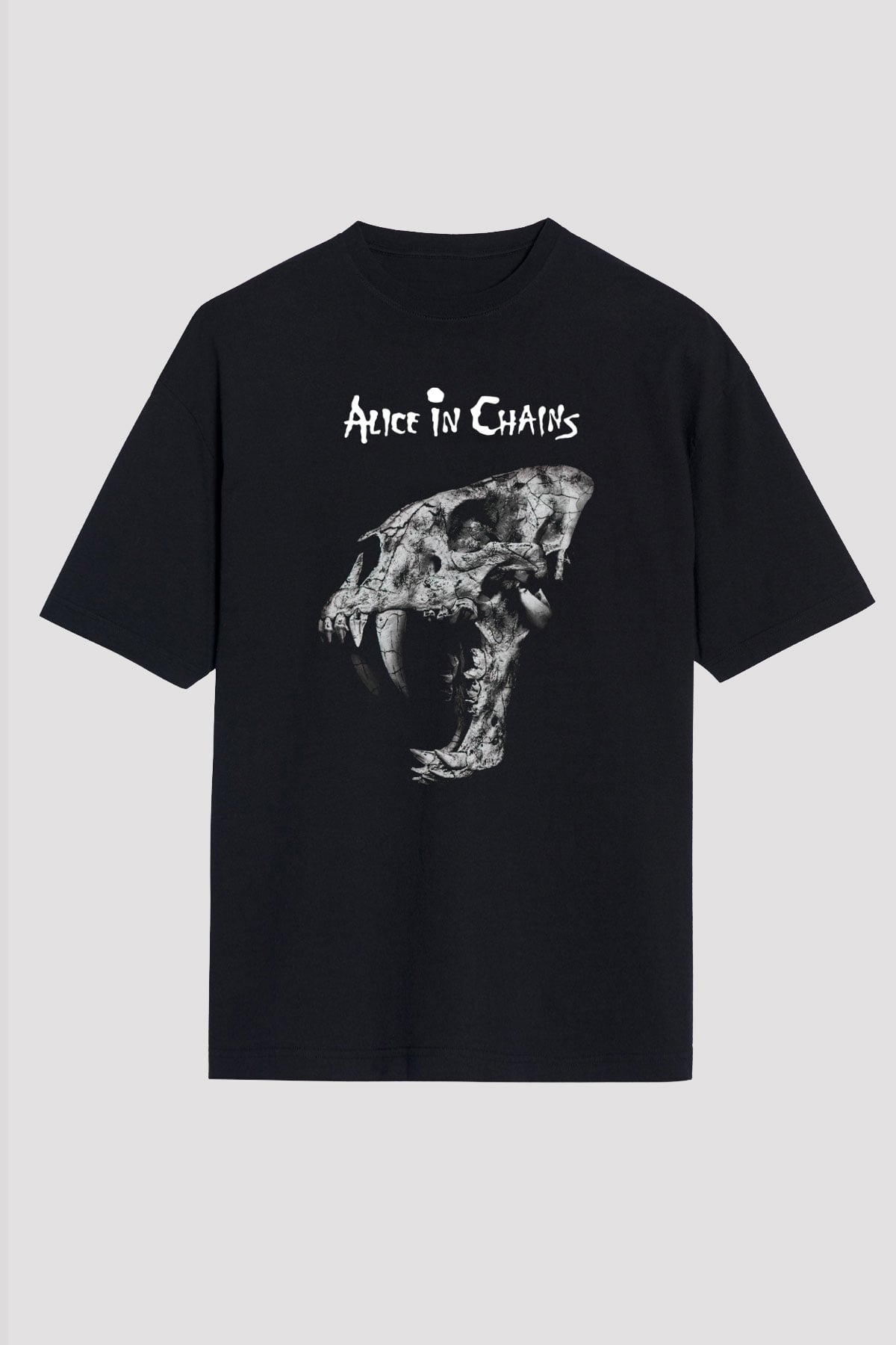 Alice in Chains Siyah Unisex Oversize Tişört T-Shirt