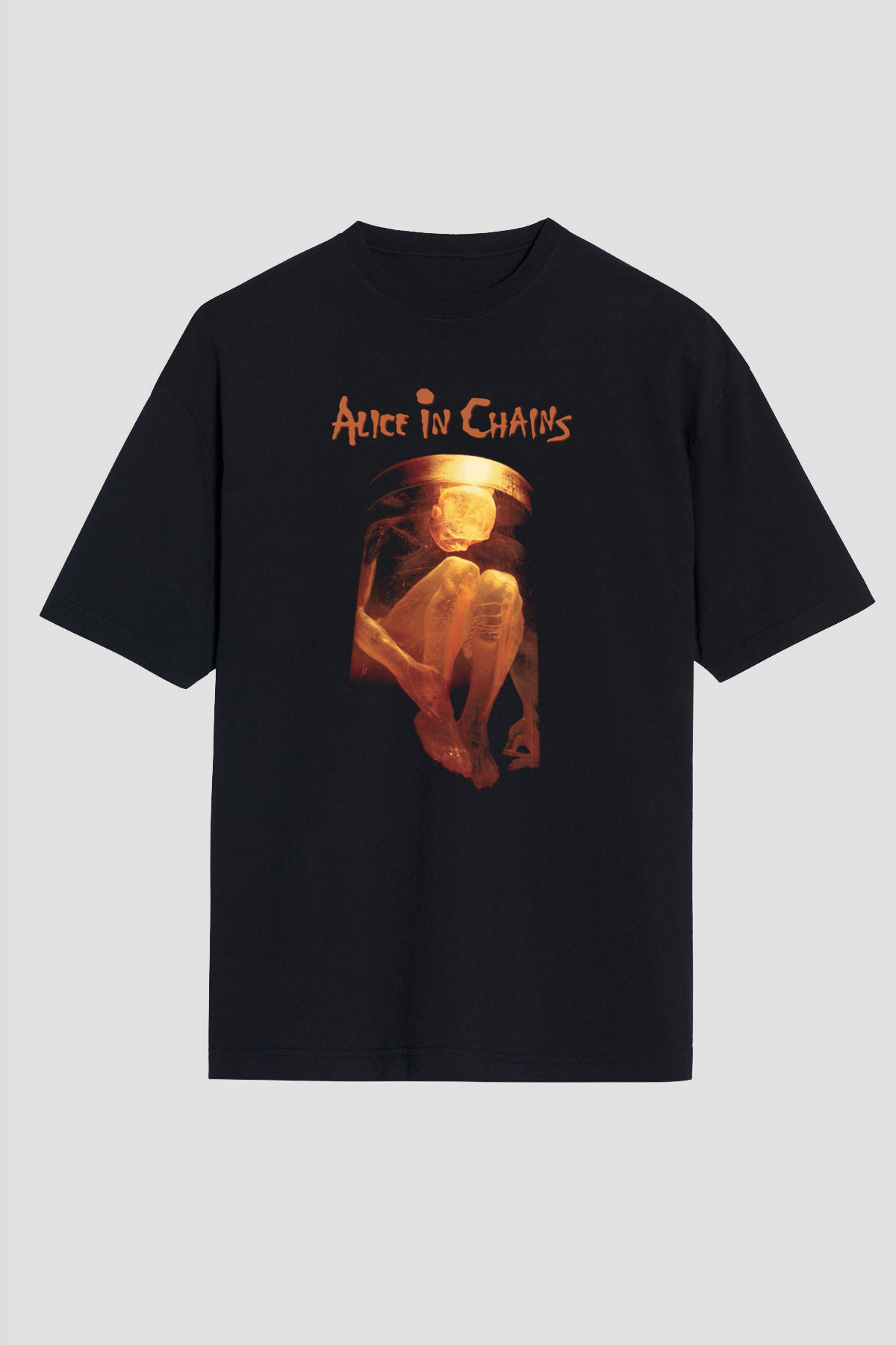 Alice in Chains Siyah Unisex Oversize Tişört T-Shirt