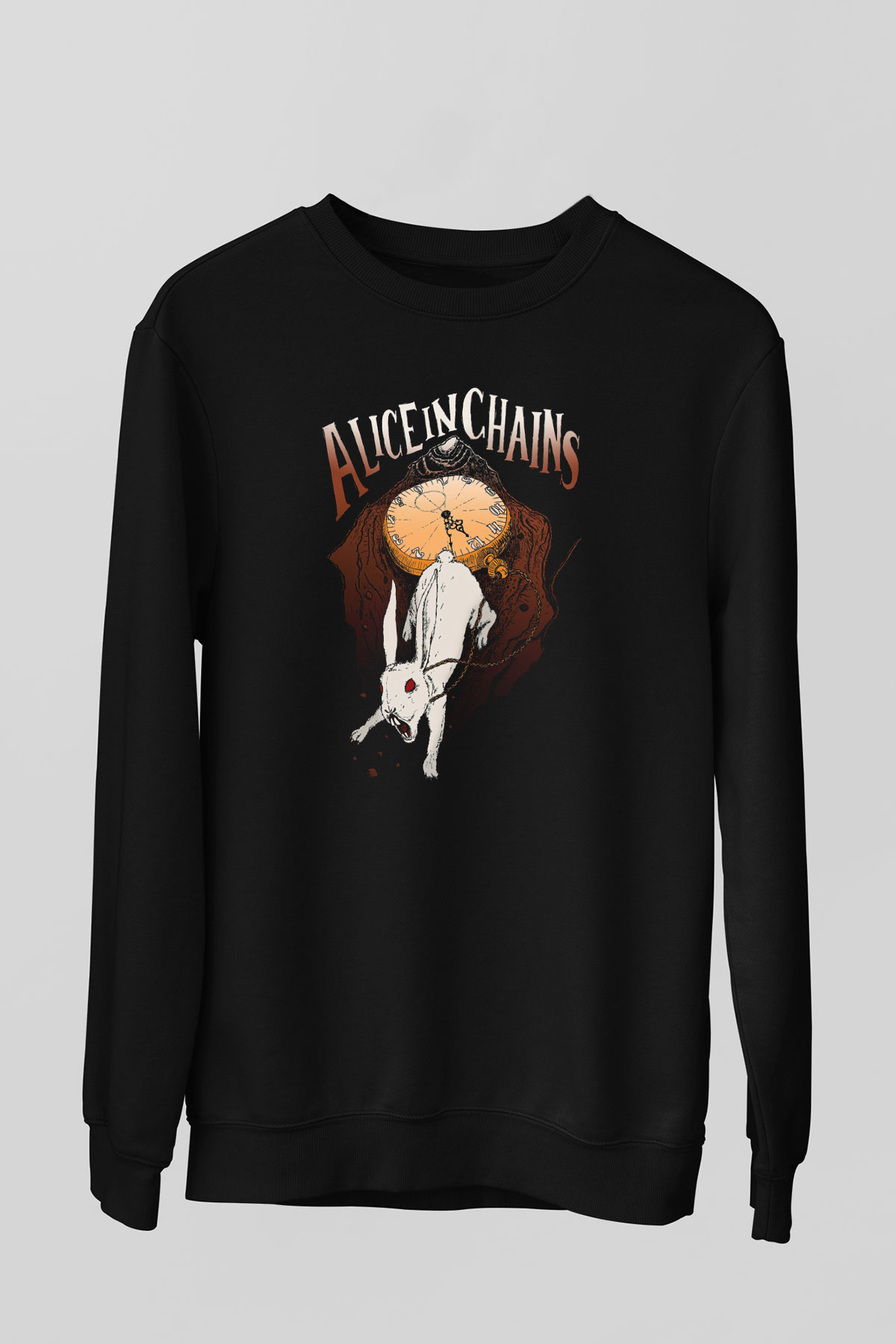 Alice in Chains Siyah Unisex Sweatshirt