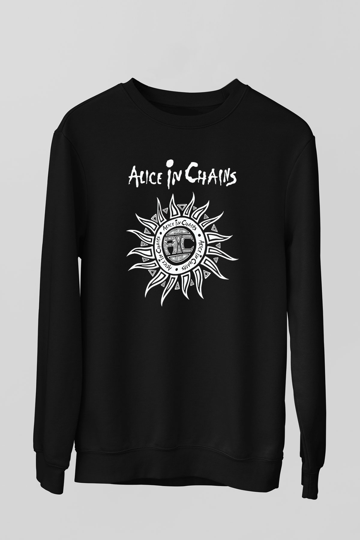 Alice in Chains Siyah Unisex Sweatshirt