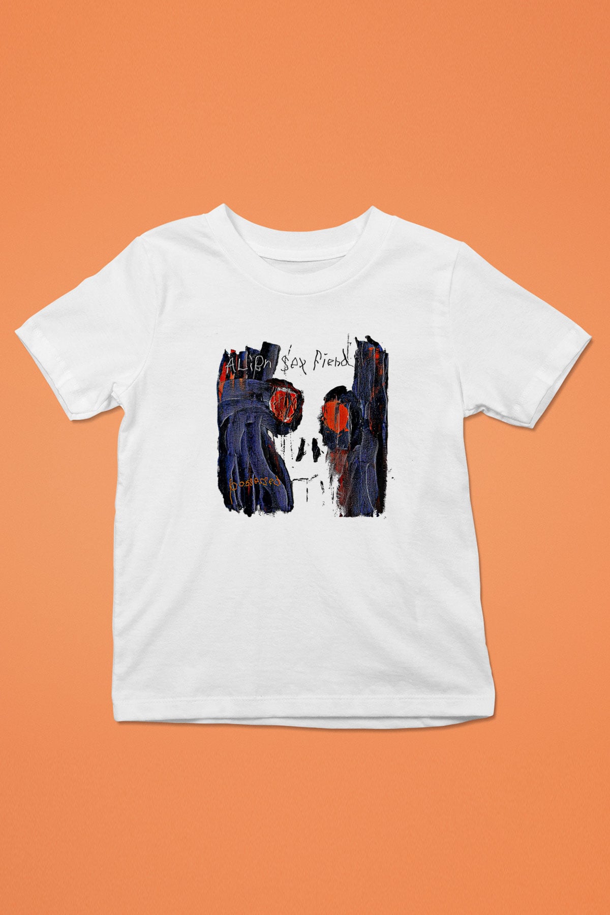 Alien Sex Fiend Baskılı Beyaz Unisex Beyaz Çocuk Tişört - Tshirt
