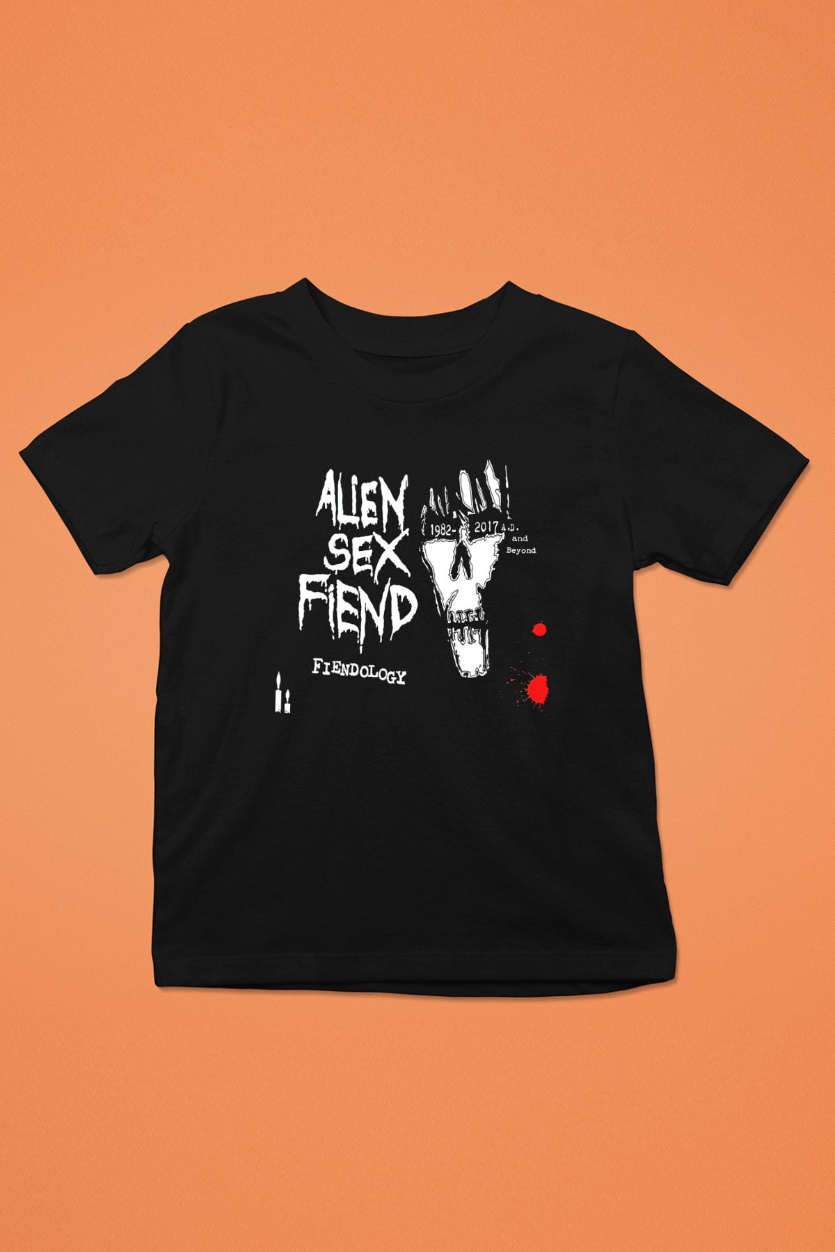 Alien Sex Fiend Baskılı Unisex Siyah Çocuk Tişört - Tshirt