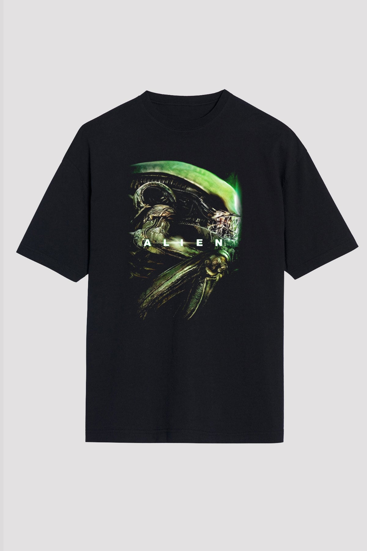 Alien Siyah Unisex Oversize Tişört T-Shirt