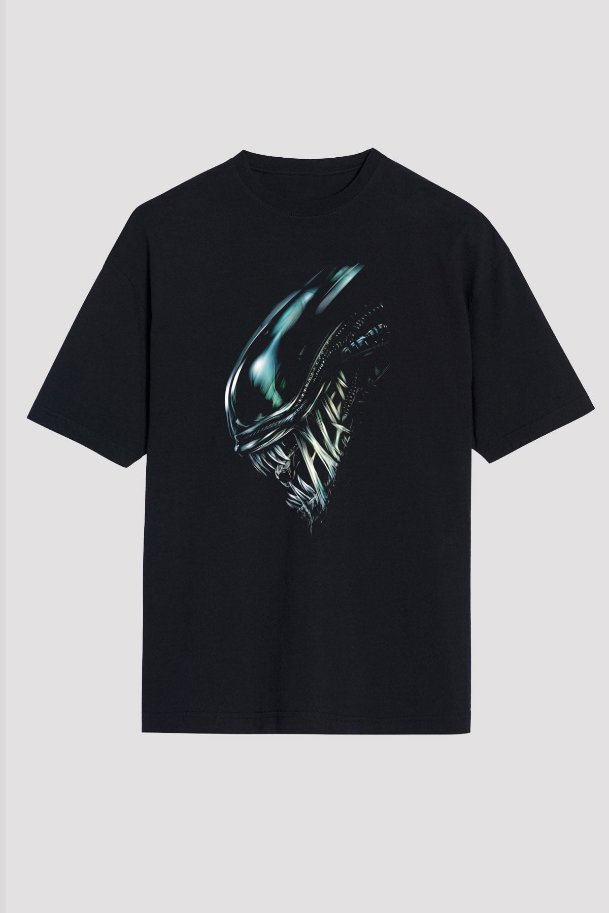 Alien Siyah Unisex Oversize Tişört T-Shirt