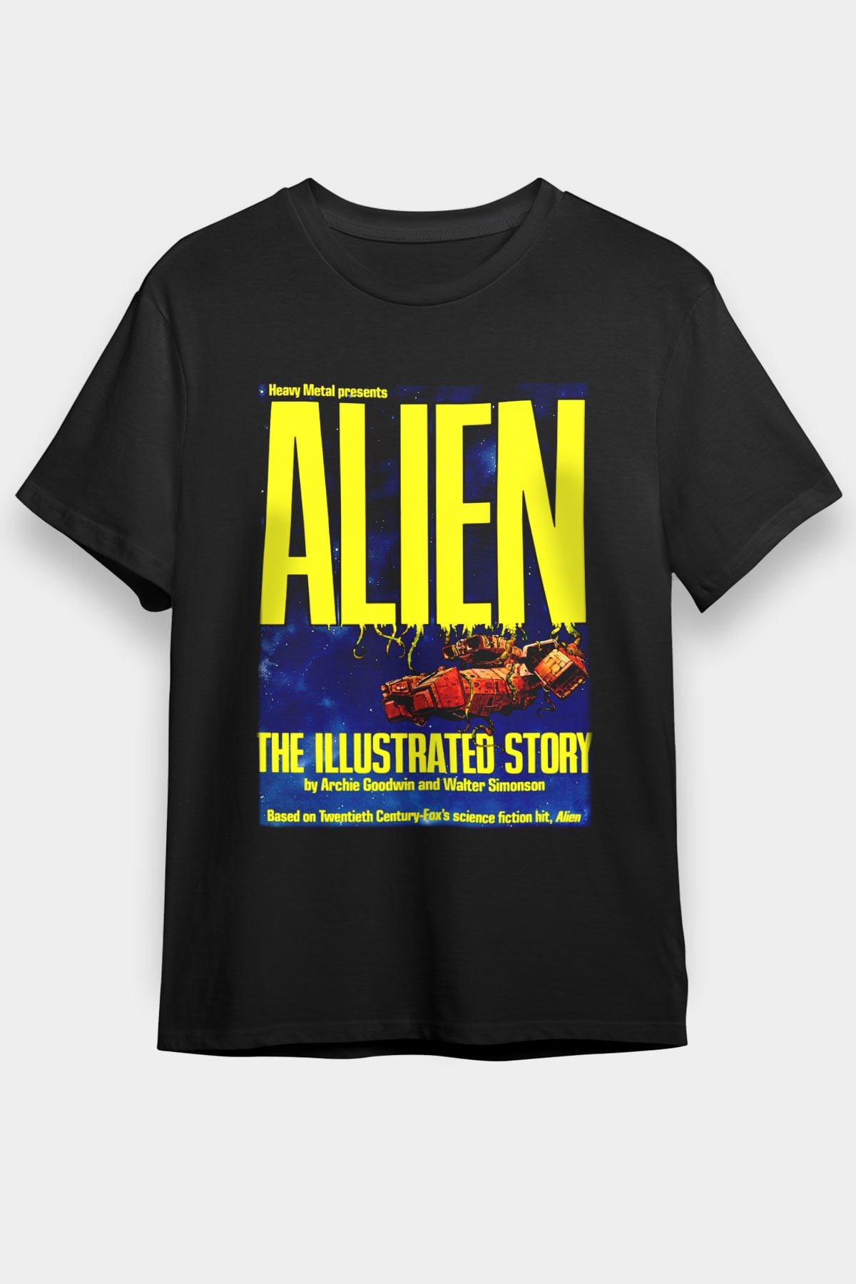 Alien Siyah Unisex Tişört