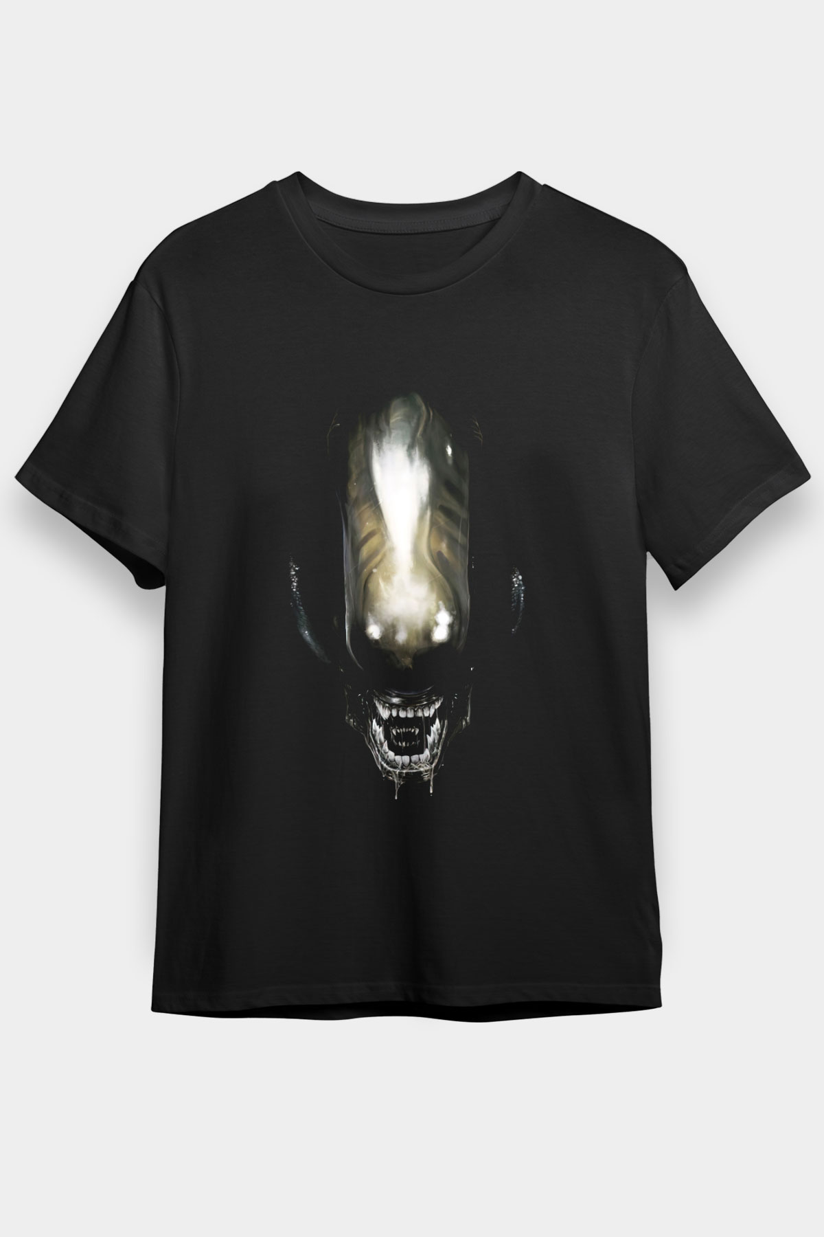 Alien Siyah Unisex Graphic Tee - STREETWEAR