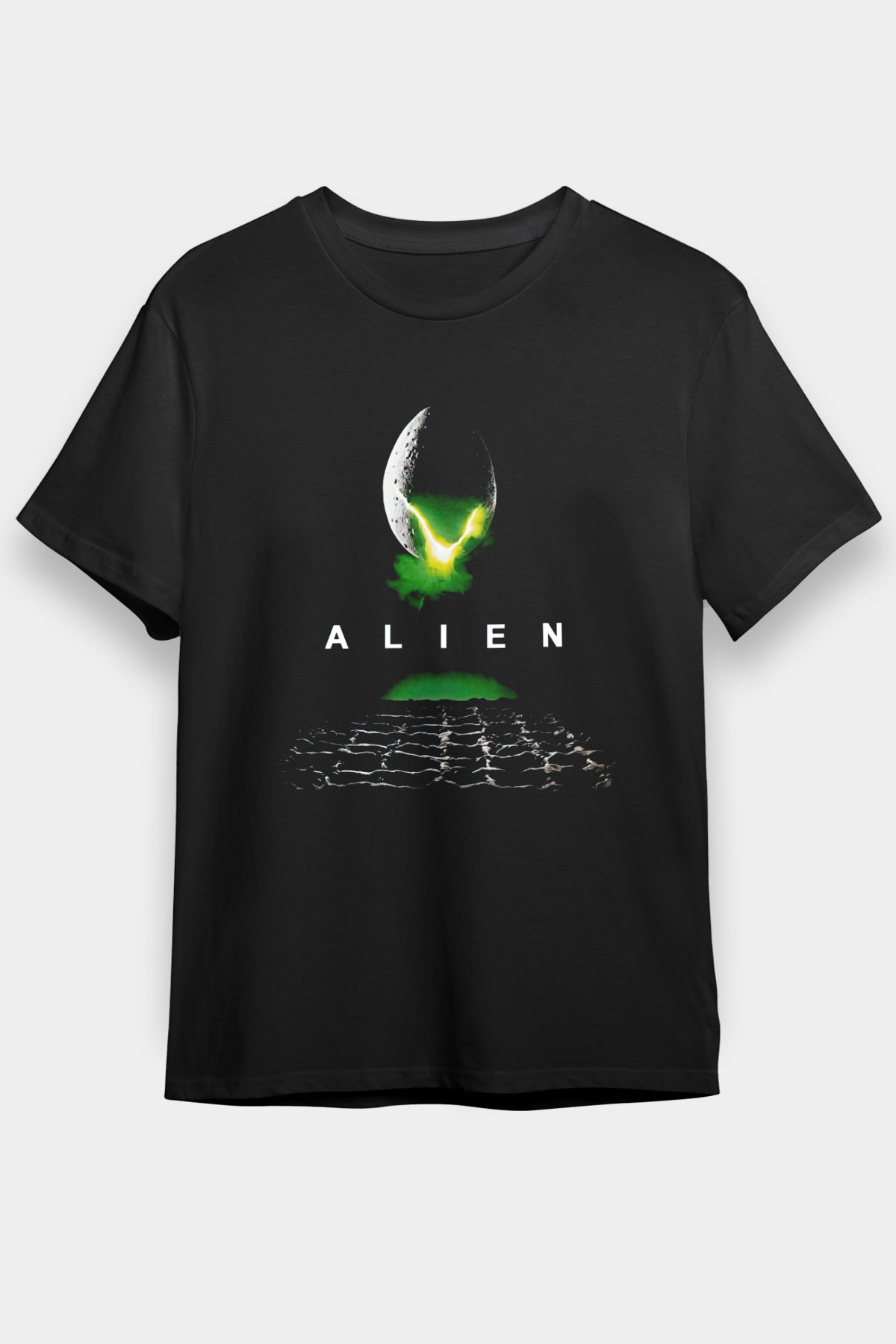 Alien Siyah Unisex Graphic Tee - STREETWEAR