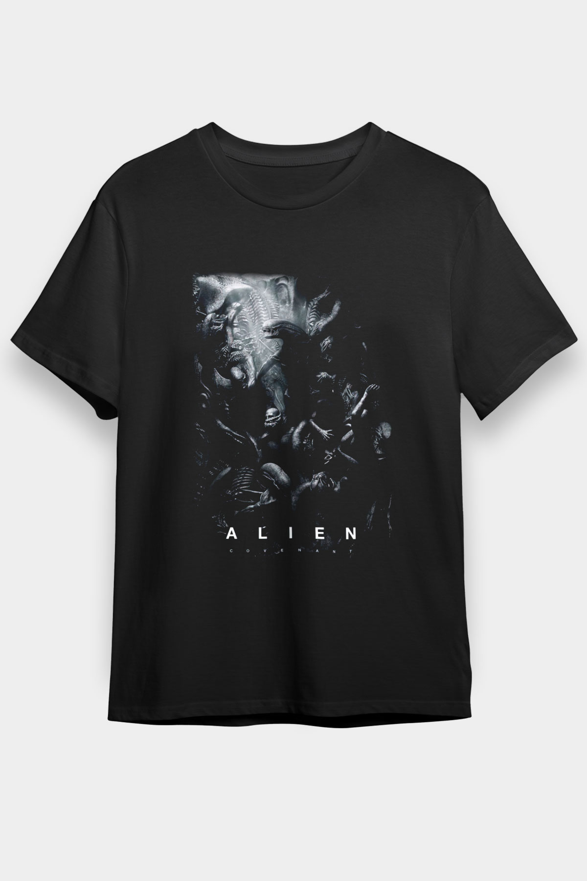 Alien Siyah Unisex Graphic Tee - STREETWEAR