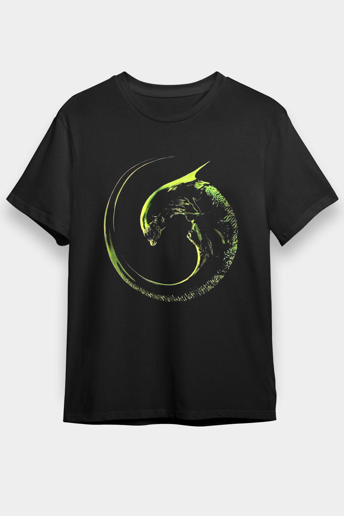 Alien Siyah Unisex Graphic Tee - STREETWEAR