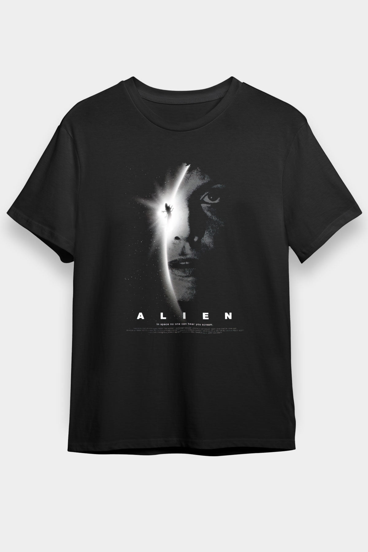 Alien Siyah Unisex Graphic Tee - STREETWEAR