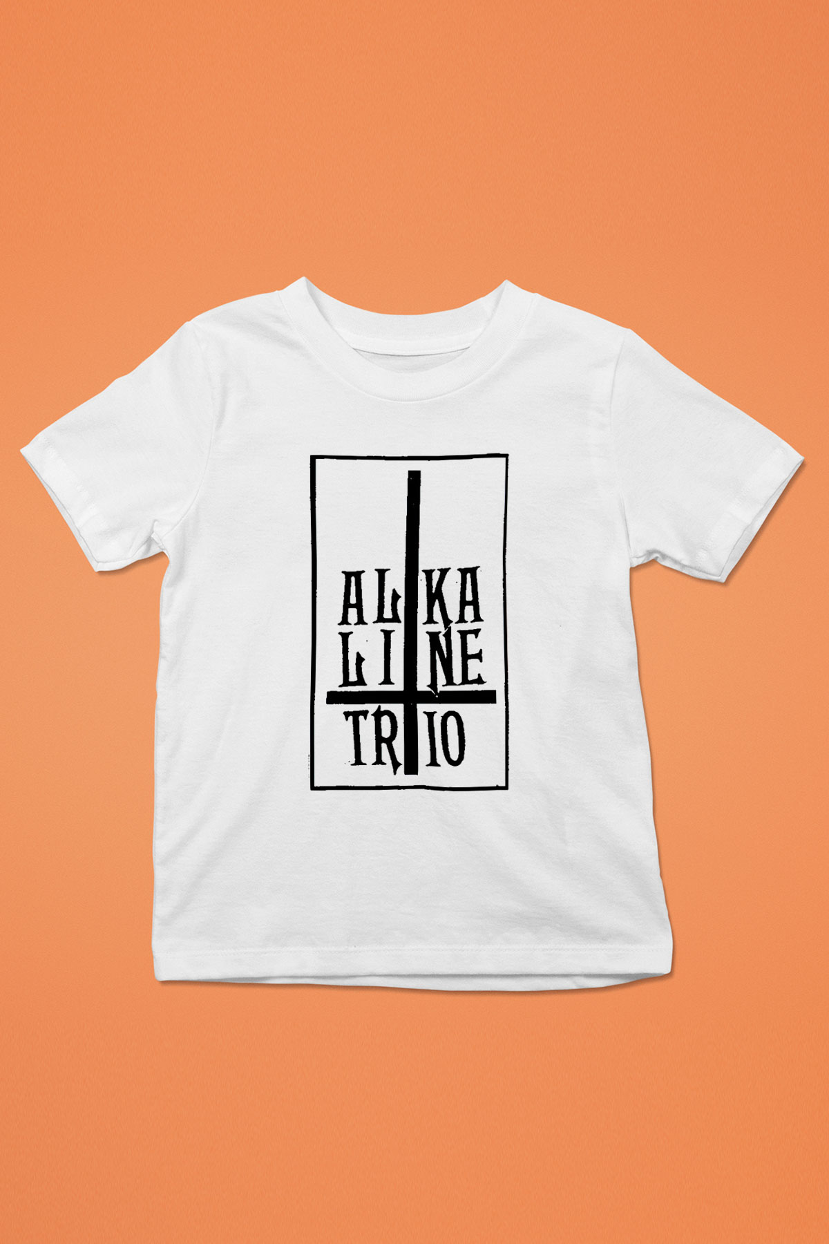 Alkaline Trio Baskılı Beyaz Unisex Çocuk Tişört