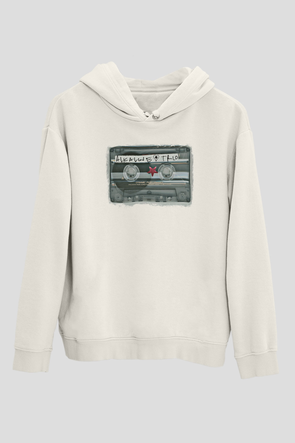 Alkaline Trio Baskılı Unisex Beyaz Hoodie