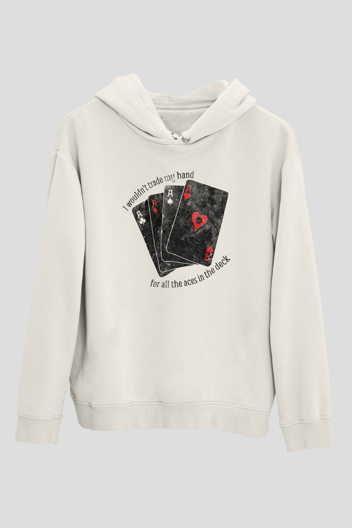 Alkaline Trio Beyaz Unisex Kapşonlu Sweatshirt