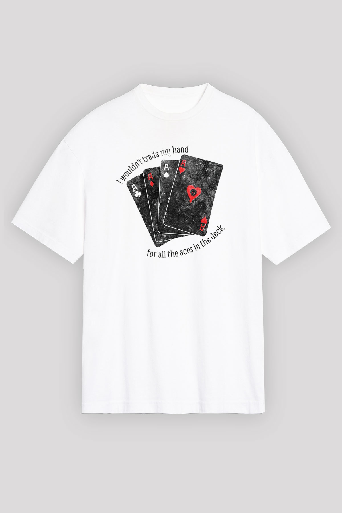 Alkaline Trio Beyaz Unisex Oversize Tişört T-Shirt