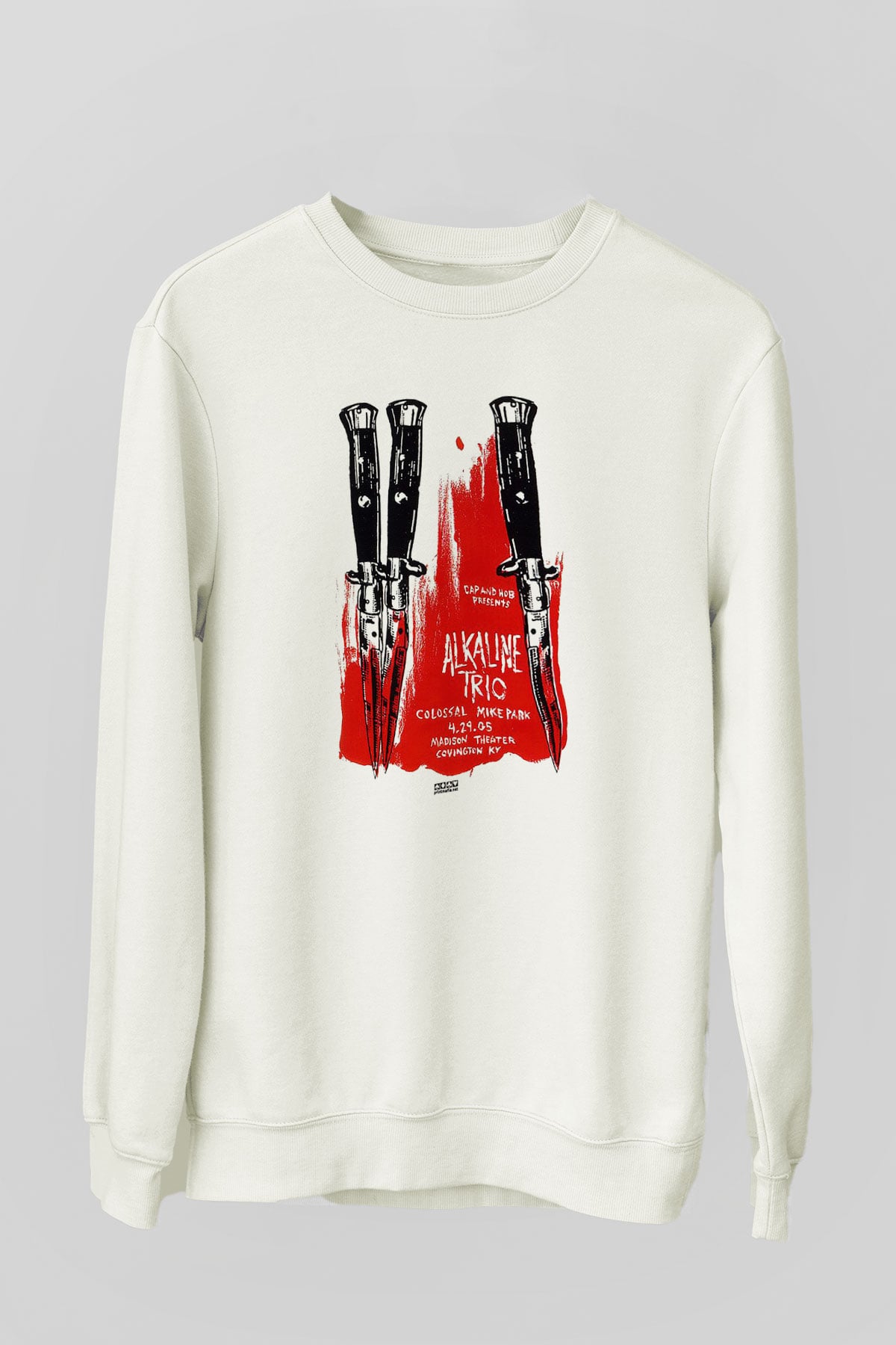 Alkaline Trio Beyaz Unisex Sweatshirt