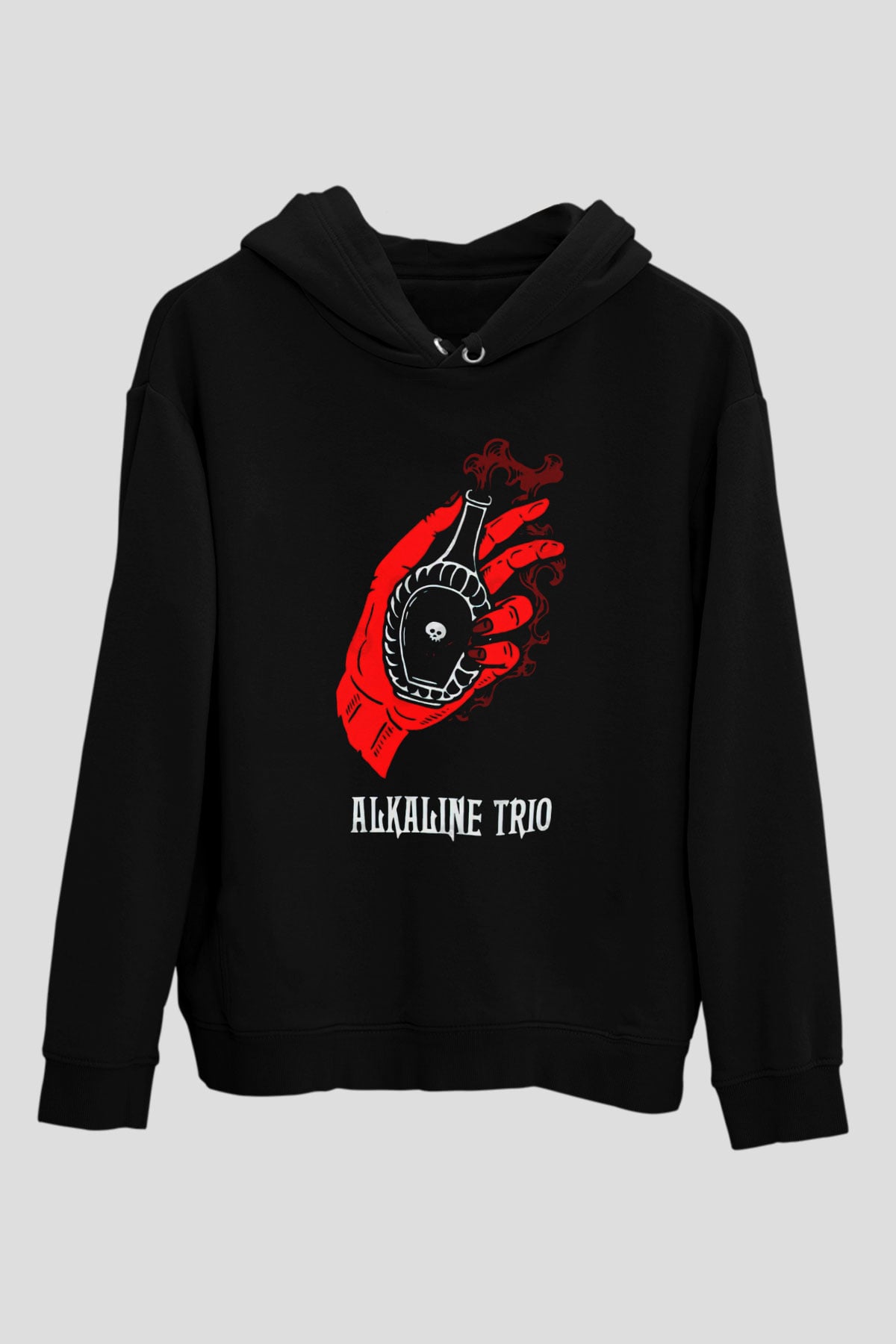 Alkaline Trio Siyah Unisex Kapüşonlu Sweatshirt
