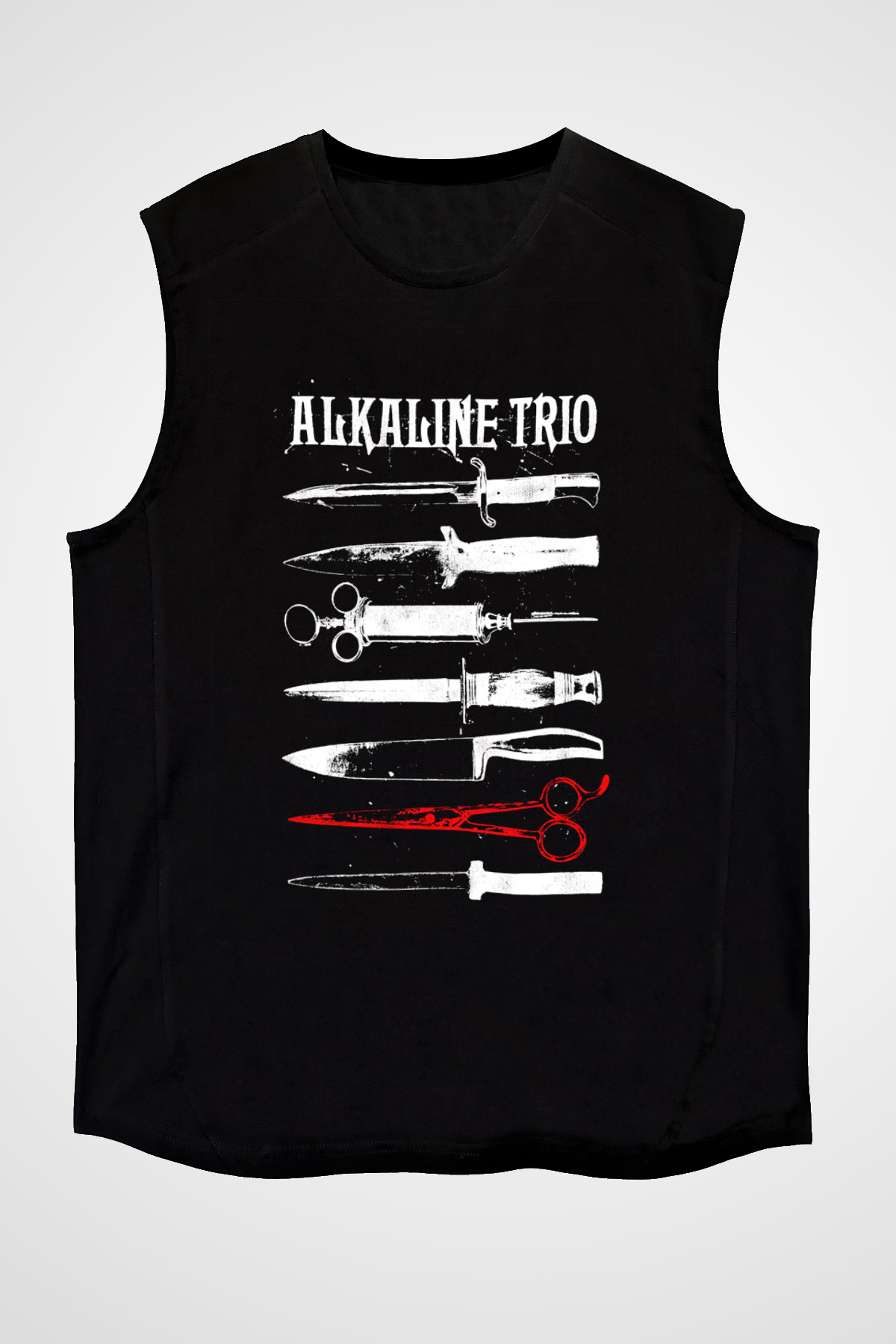 Alkaline Trio Siyah Unisex Kolsuz Tişört