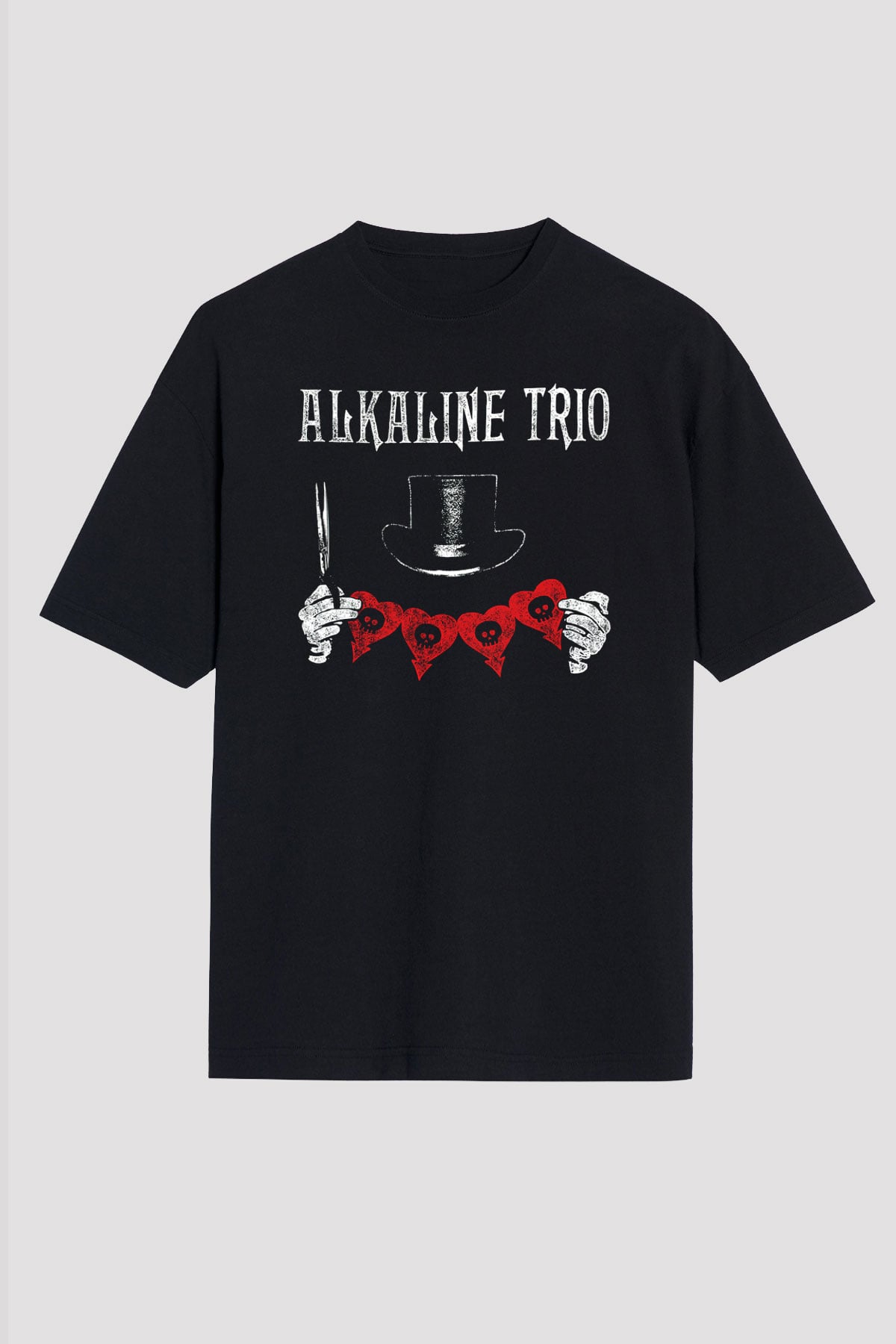 Alkaline Trio Siyah Unisex Oversize Tişört T-Shirt