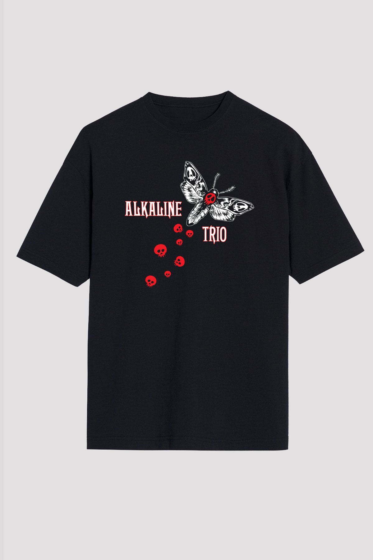Alkaline Trio Siyah Unisex Oversize Tişört T-Shirt