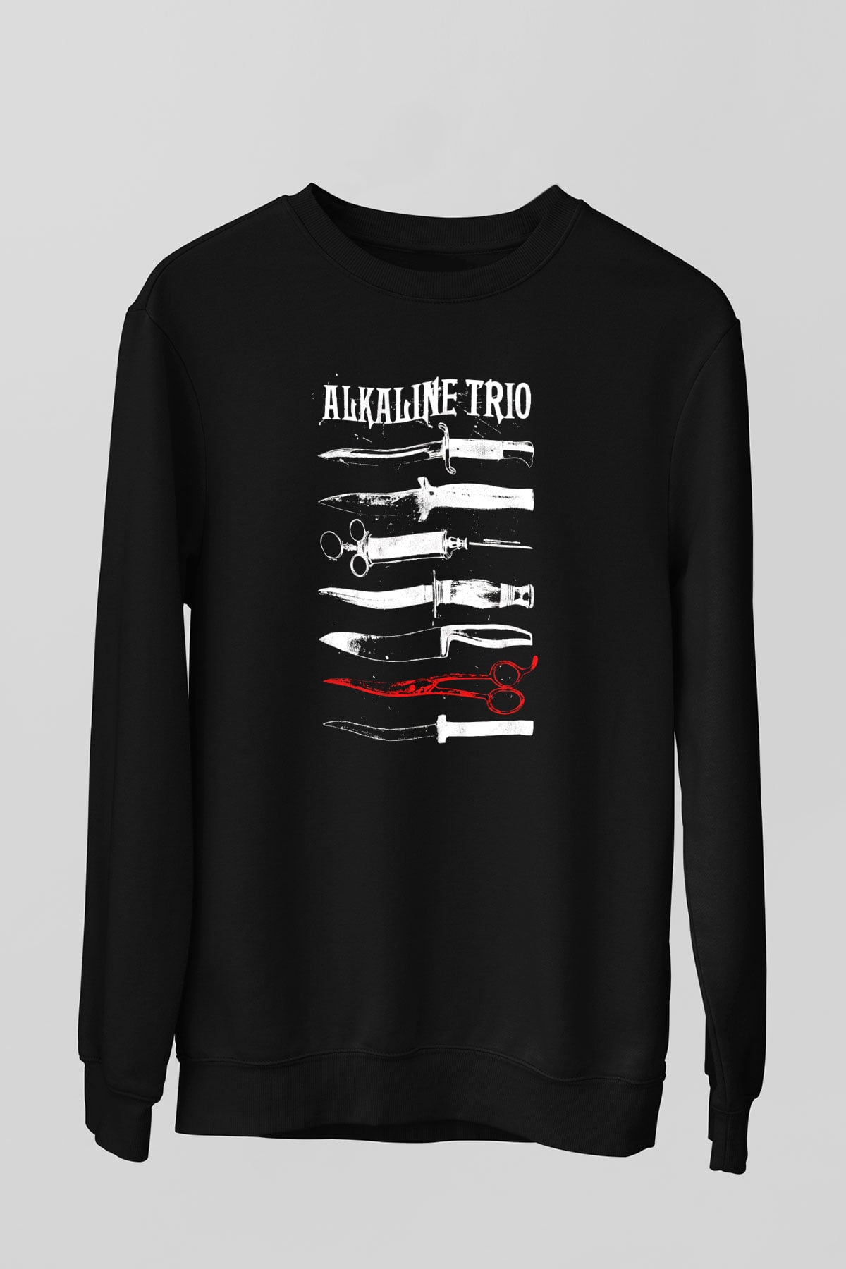 Alkaline Trio Siyah Unisex Sweatshirt