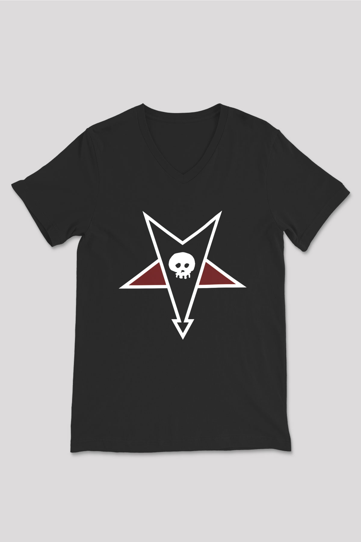 Alkaline Trio Siyah Unisex V Yaka Tişört