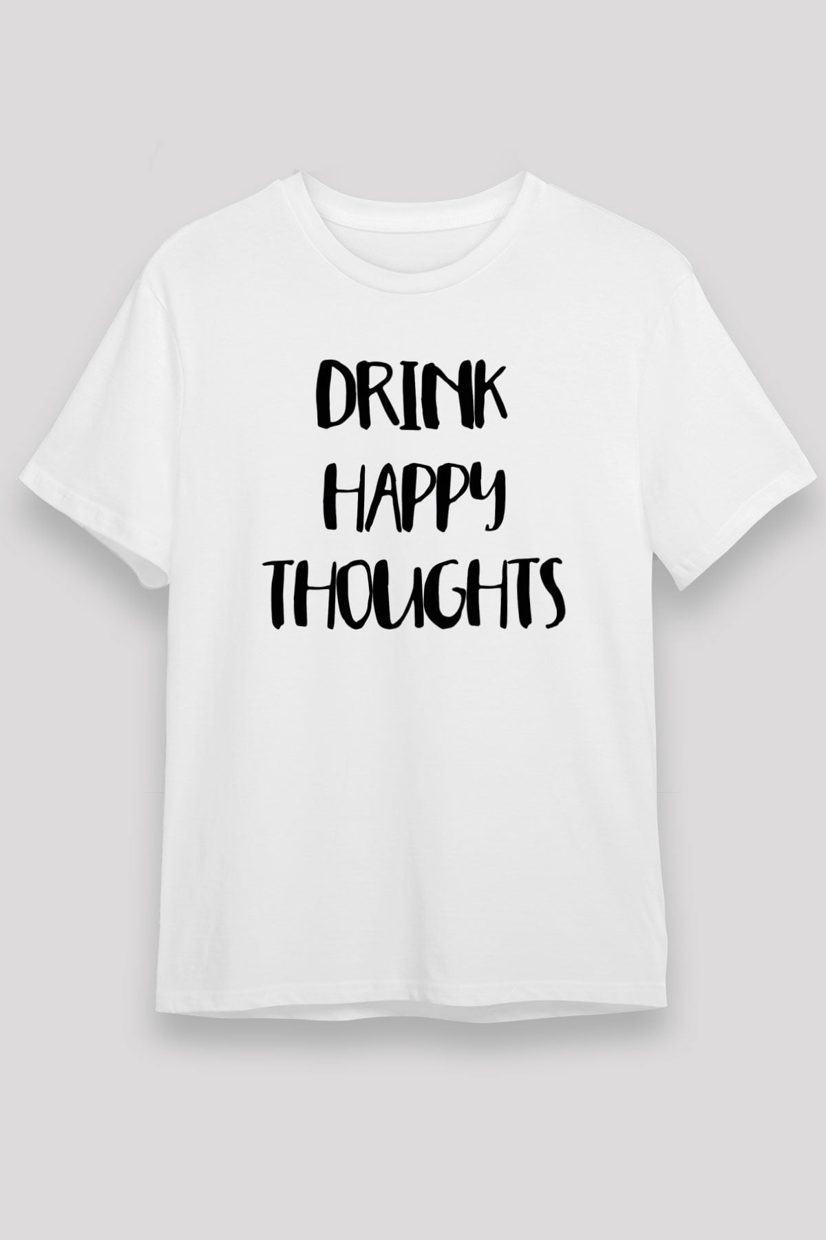 Alkol Beyaz Unisex Tişört T-Shirt - TişörtFabrikası