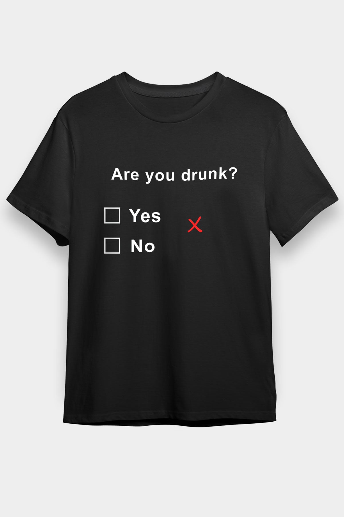 Alkol Siyah Unisex Tişört T-Shirt - TişörtFabrikası