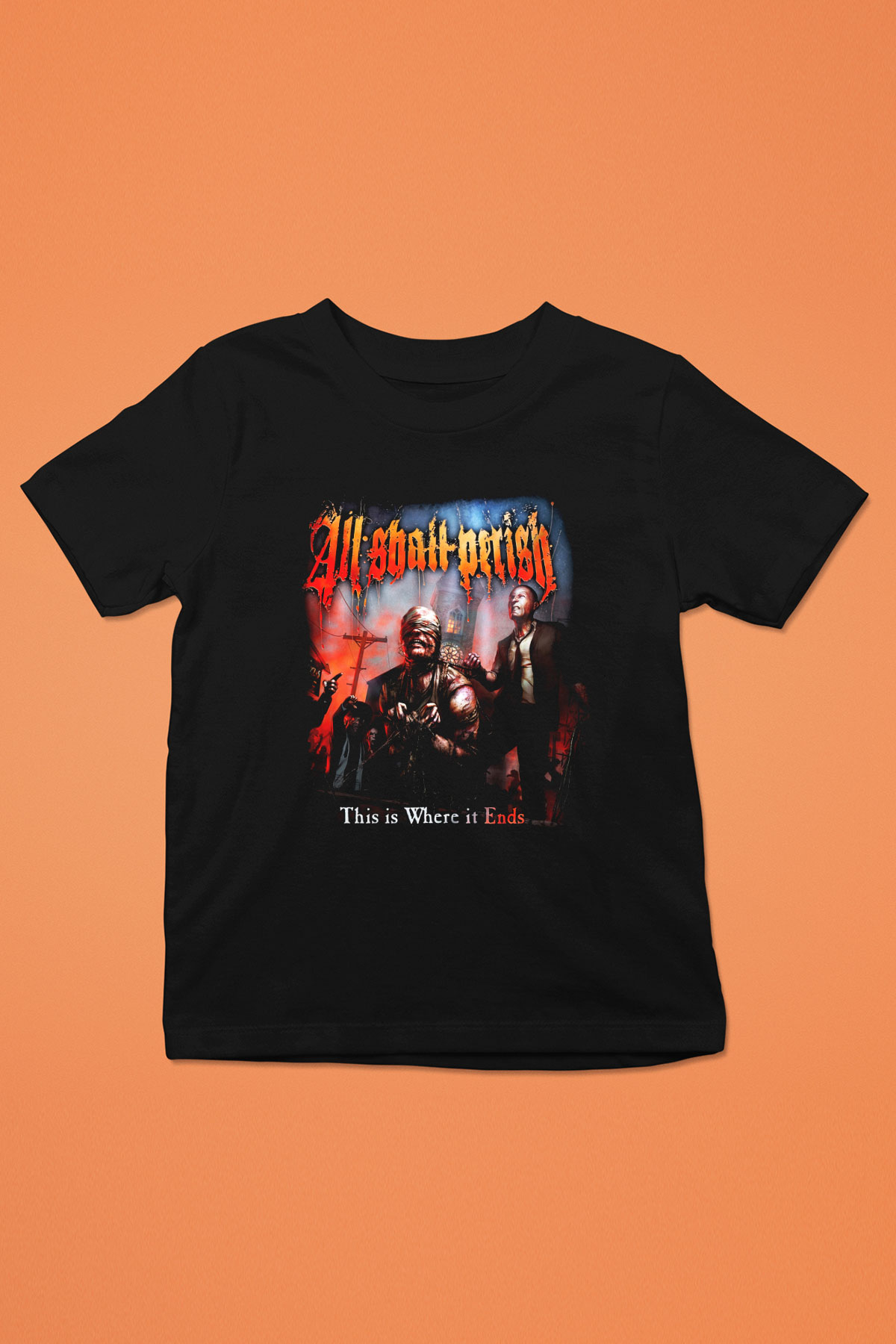 All Shall Perish Baskılı Siyah Unisex Çocuk Tişört