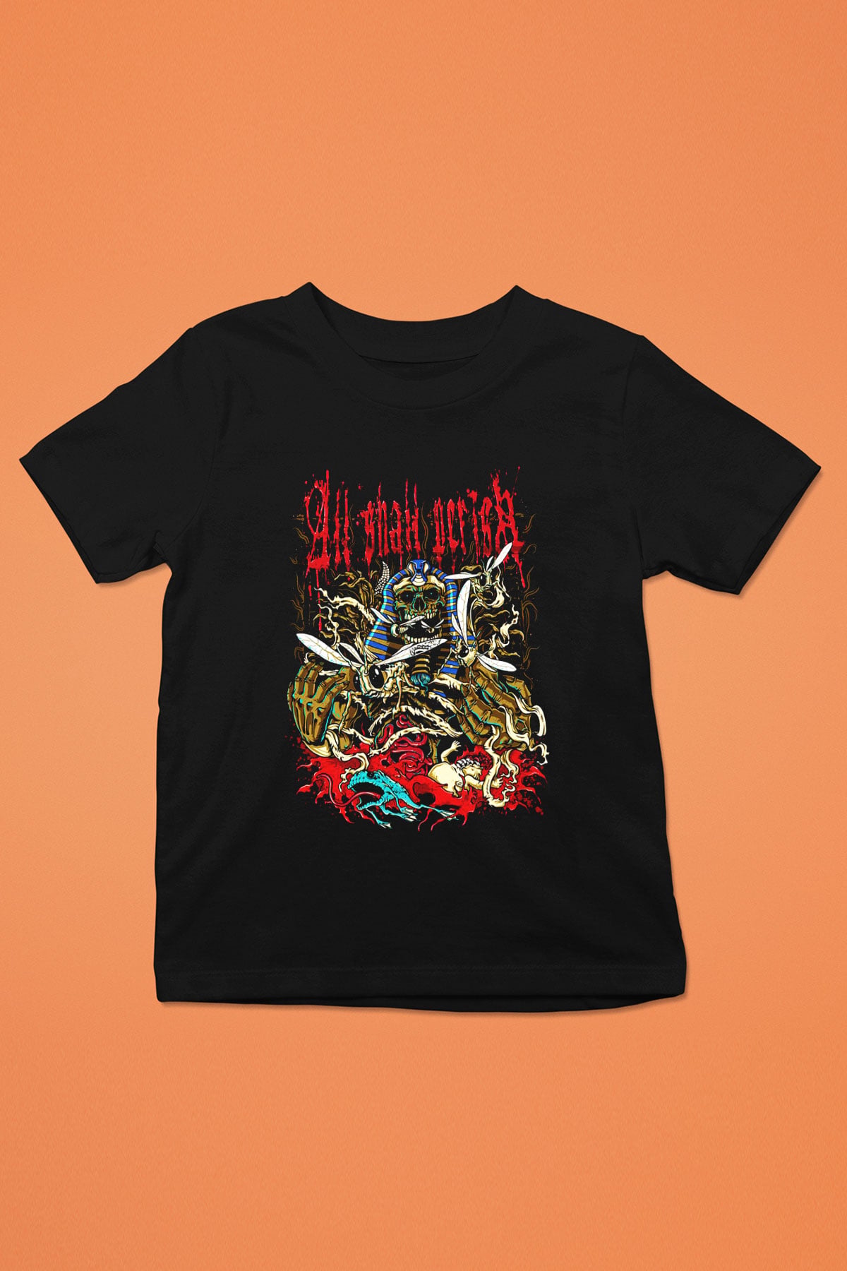 All Shall Perish Baskılı Siyah Unisex Çocuk Tişört