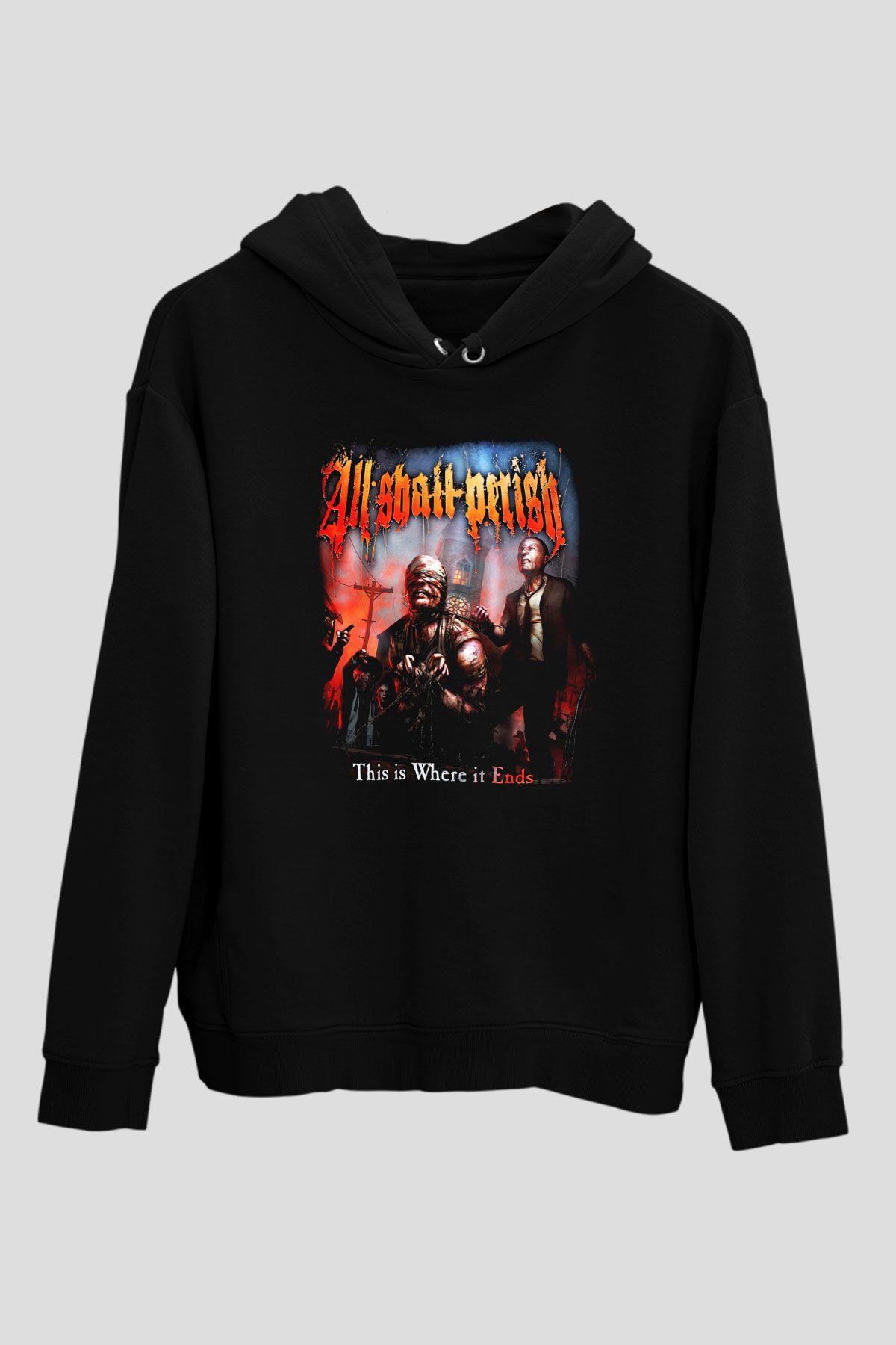 All Shall Perish Siyah Unisex Hoodie