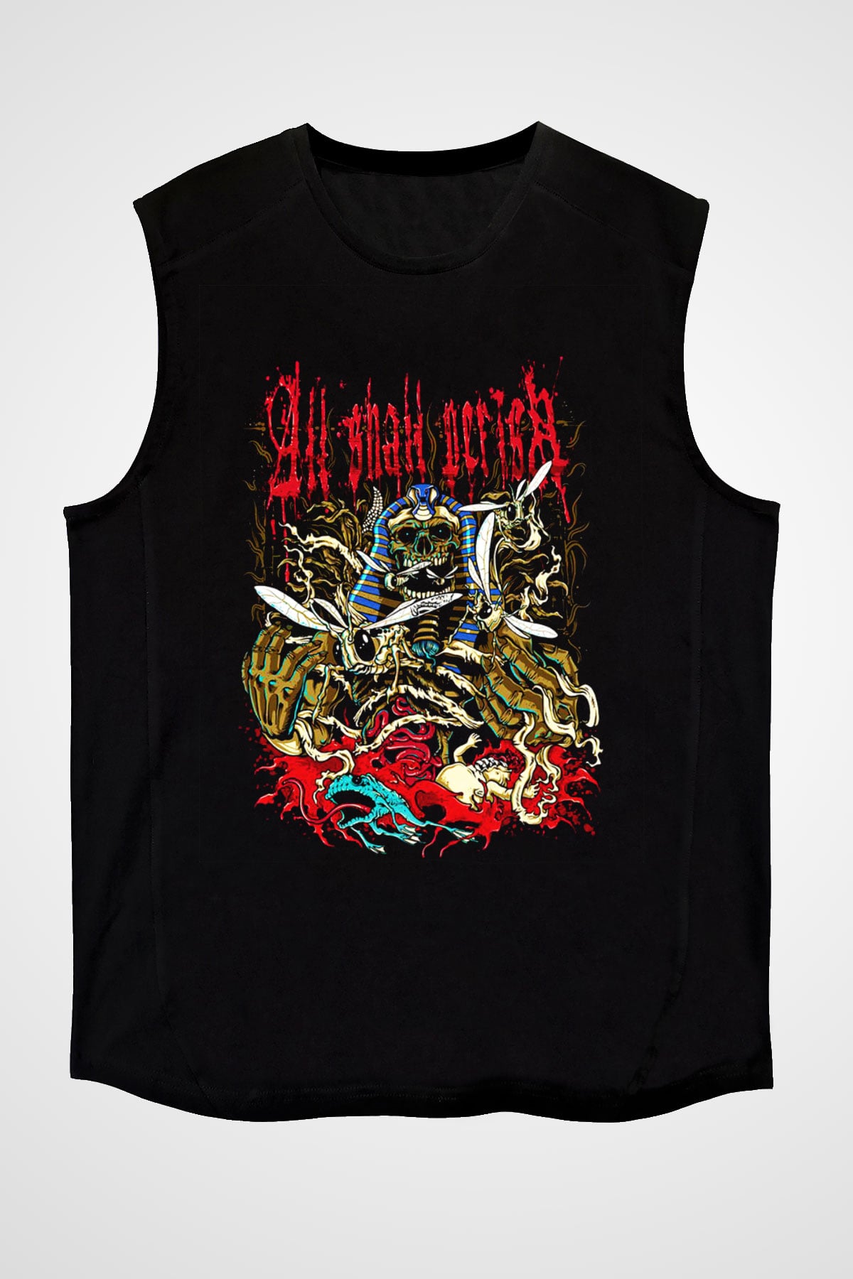 All Shall Perish Siyah Unisex Kolsuz Tişört