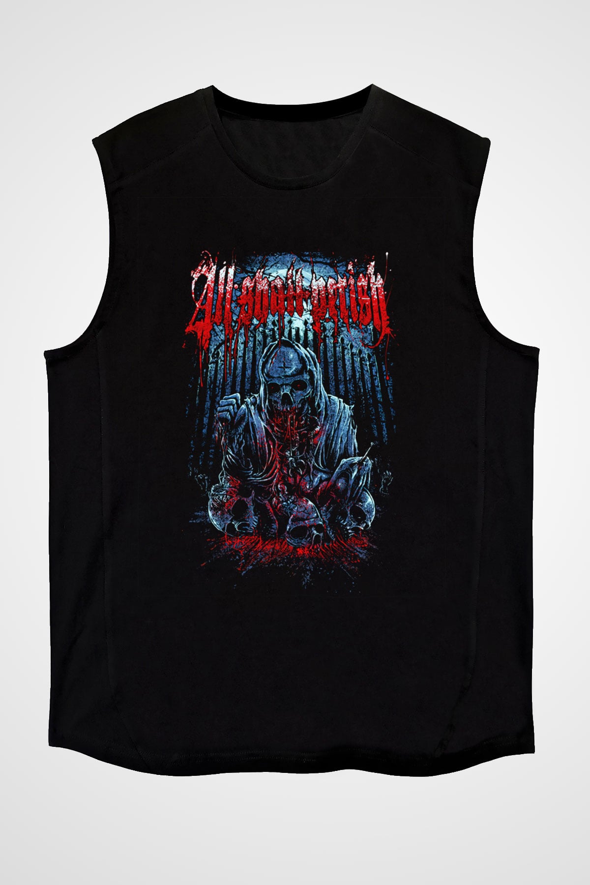 All Shall Perish Siyah Unisex Kolsuz Tişört