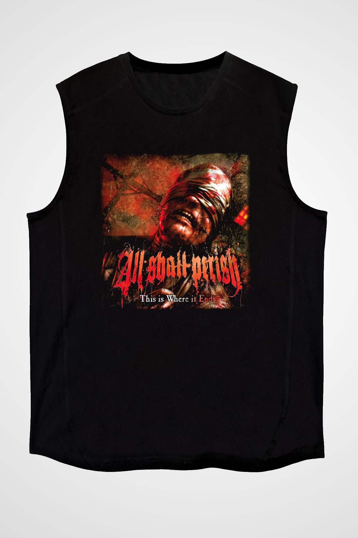 All Shall Perish Siyah Unisex Kolsuz Tişört