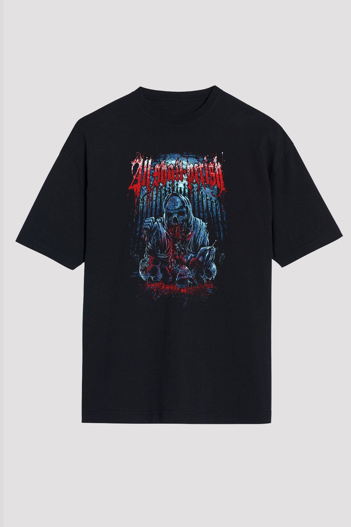 All Shall Perish Siyah Unisex Oversize Tişört T-Shirt