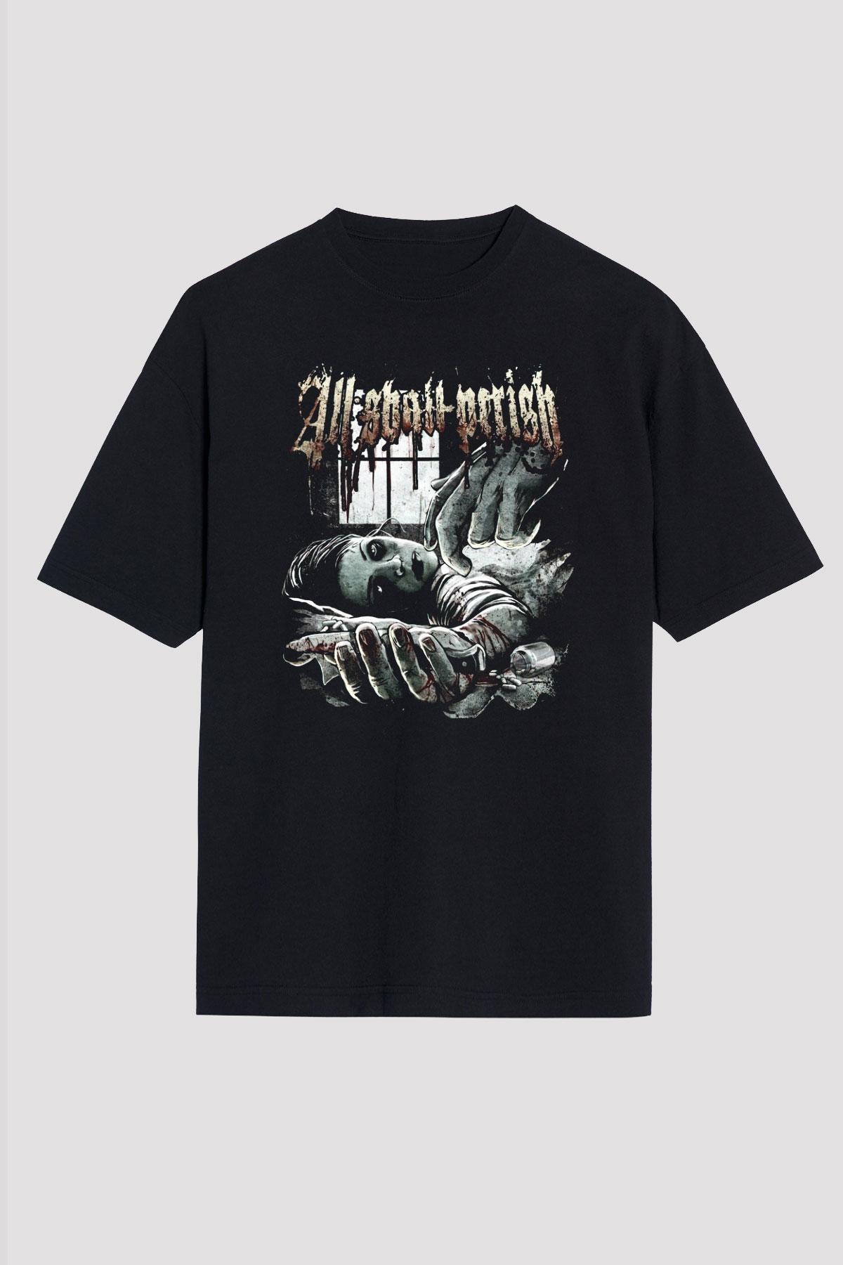 All Shall Perish Siyah Unisex Oversize Tişört T-Shirt